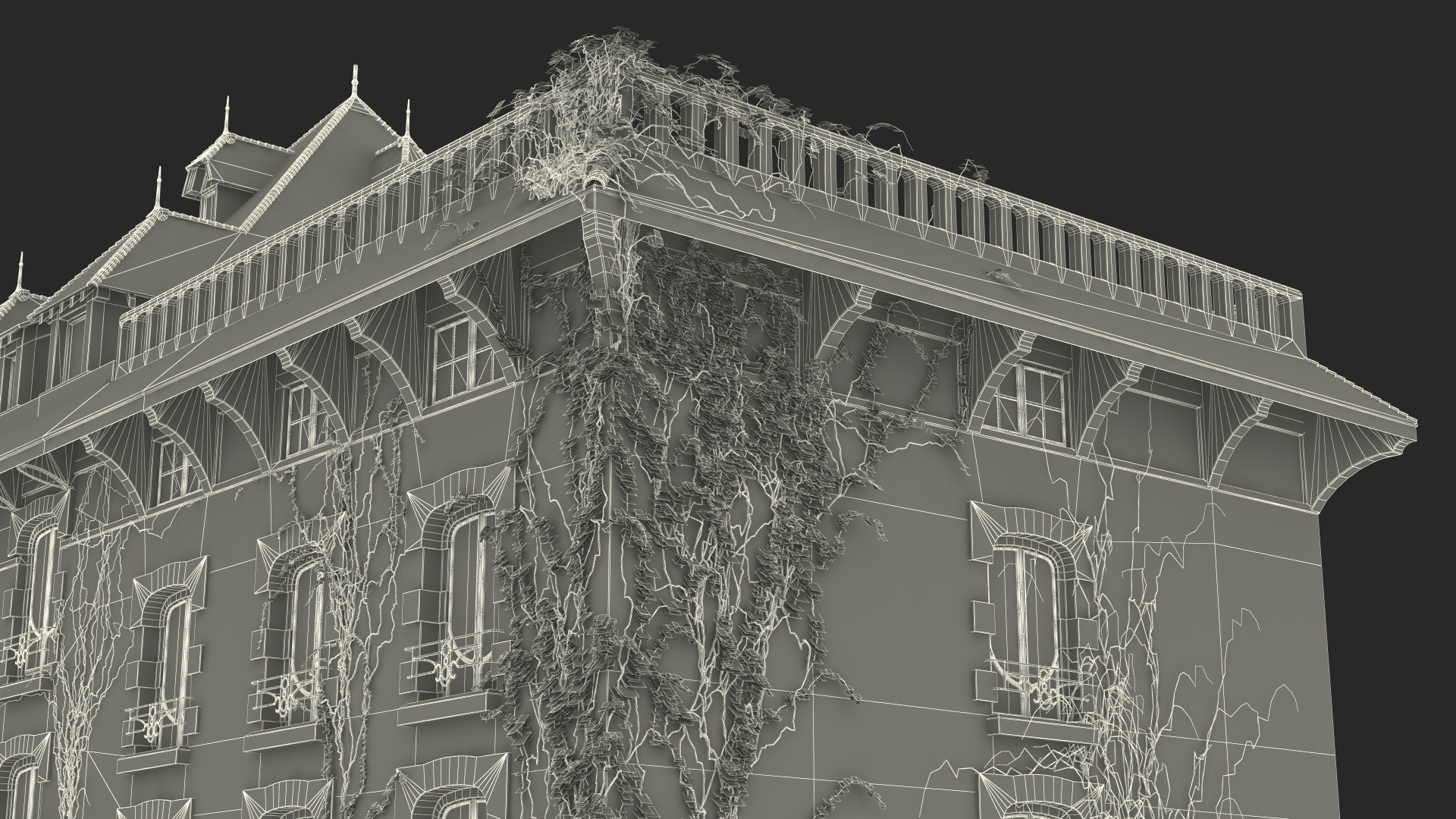 Old Haunted Mansion 3D model