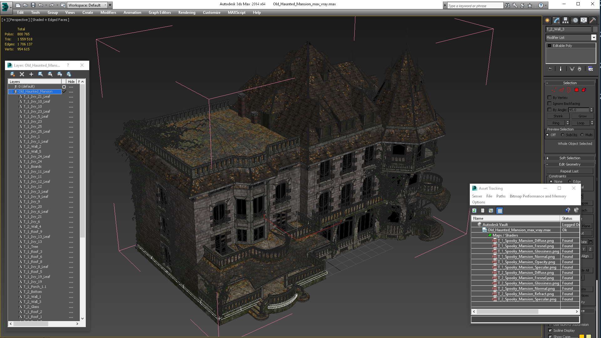 Old Haunted Mansion 3D model
