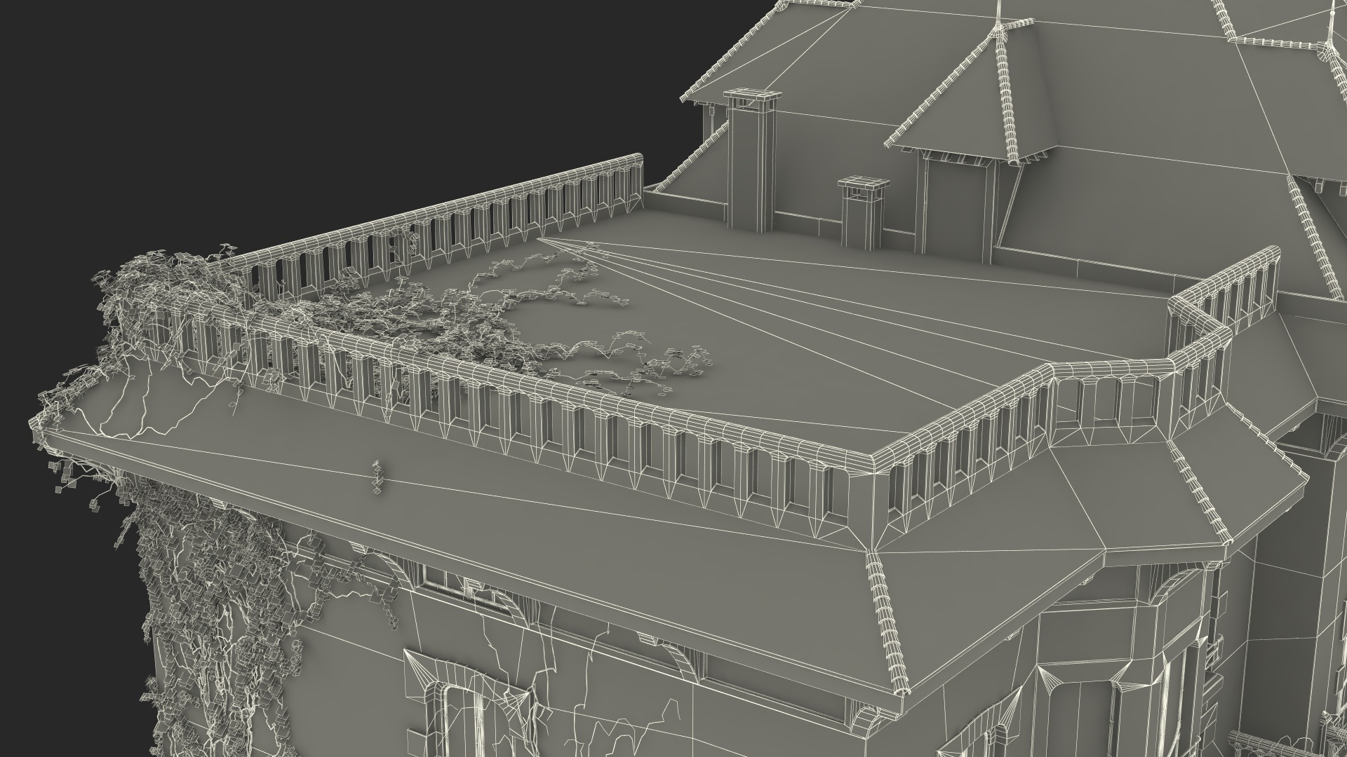 Old Haunted Mansion 3D model