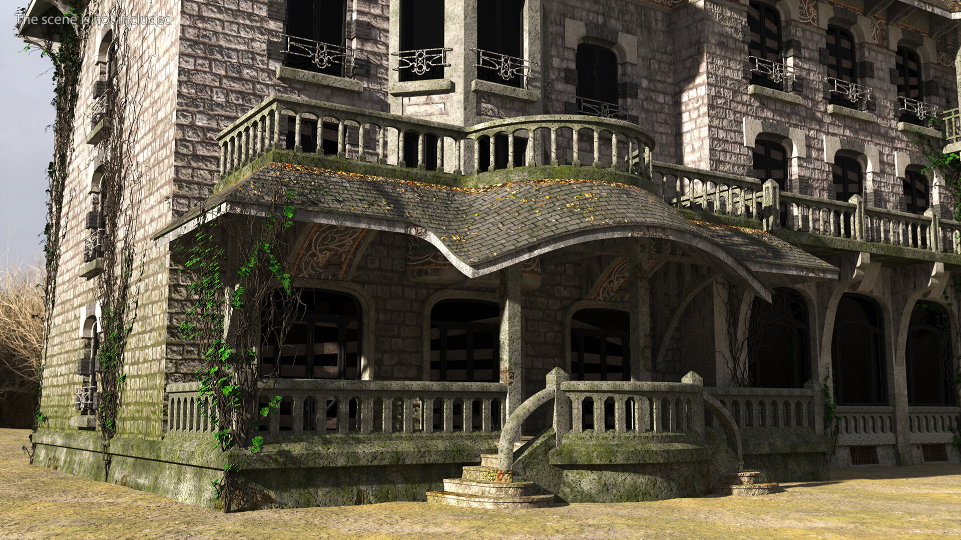 Old Haunted Mansion 3D model