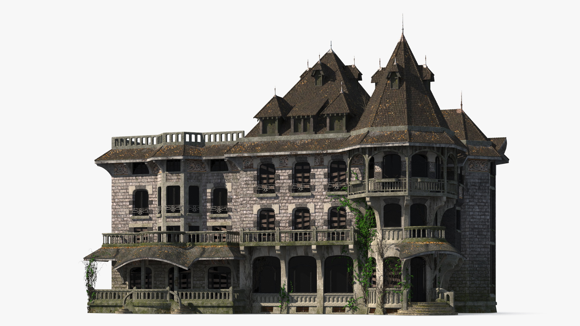 Old Haunted Mansion 3D model