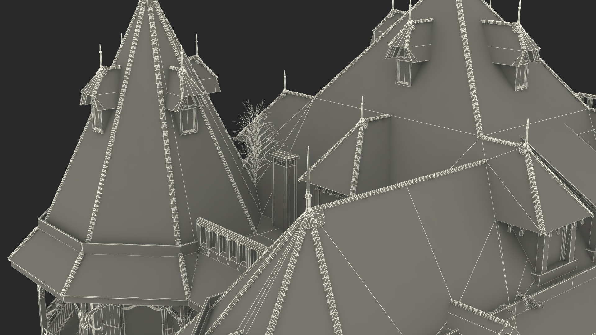 Old Haunted Mansion 3D model