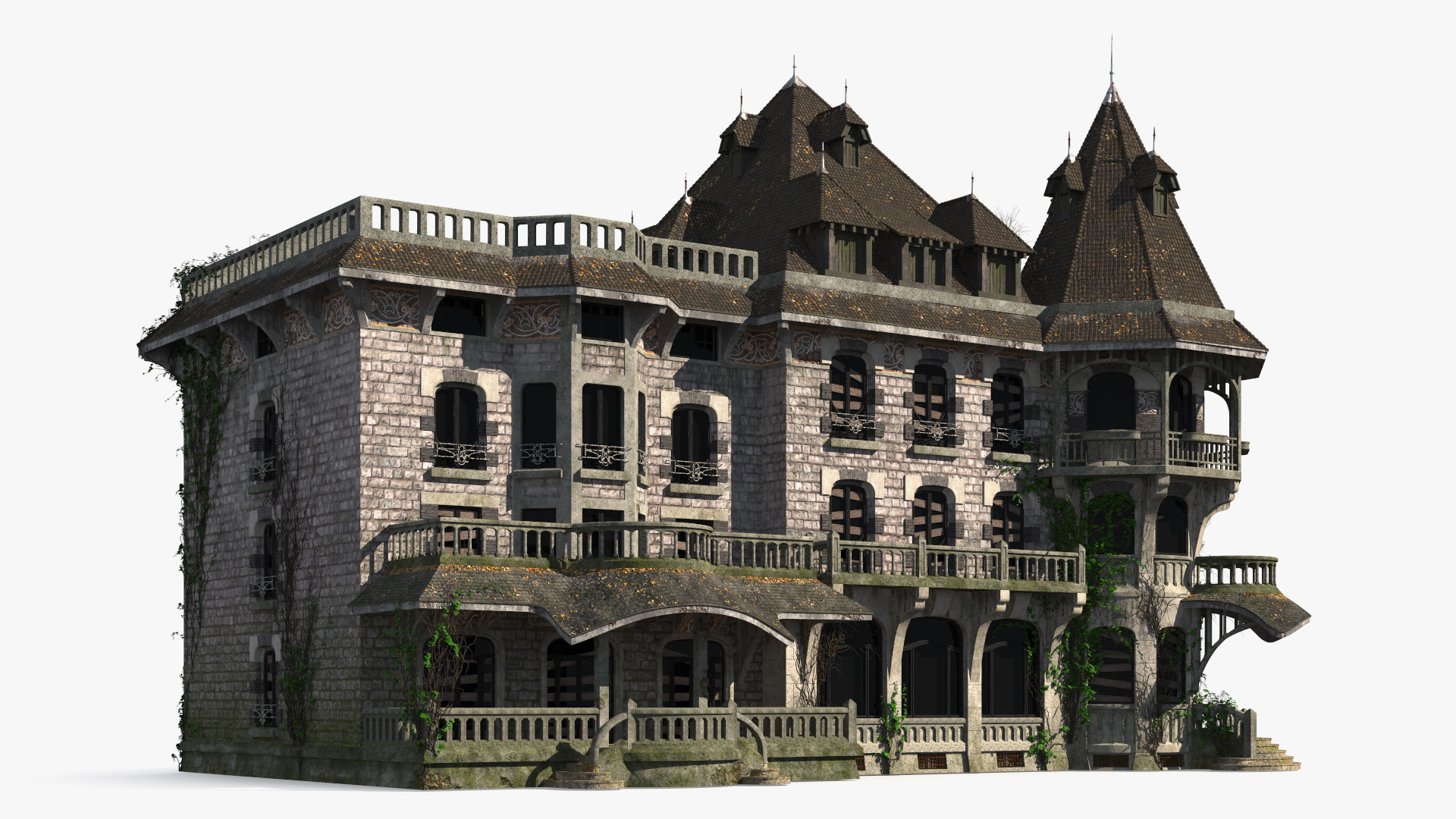 Old Haunted Mansion 3D model
