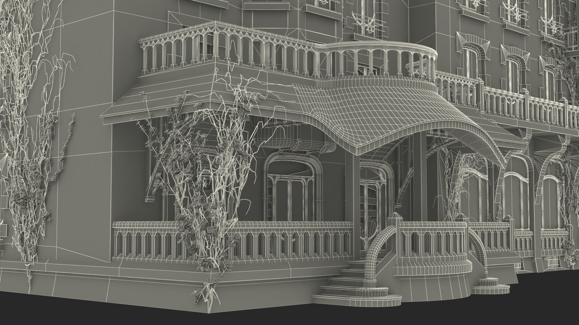 Old Haunted Mansion 3D model