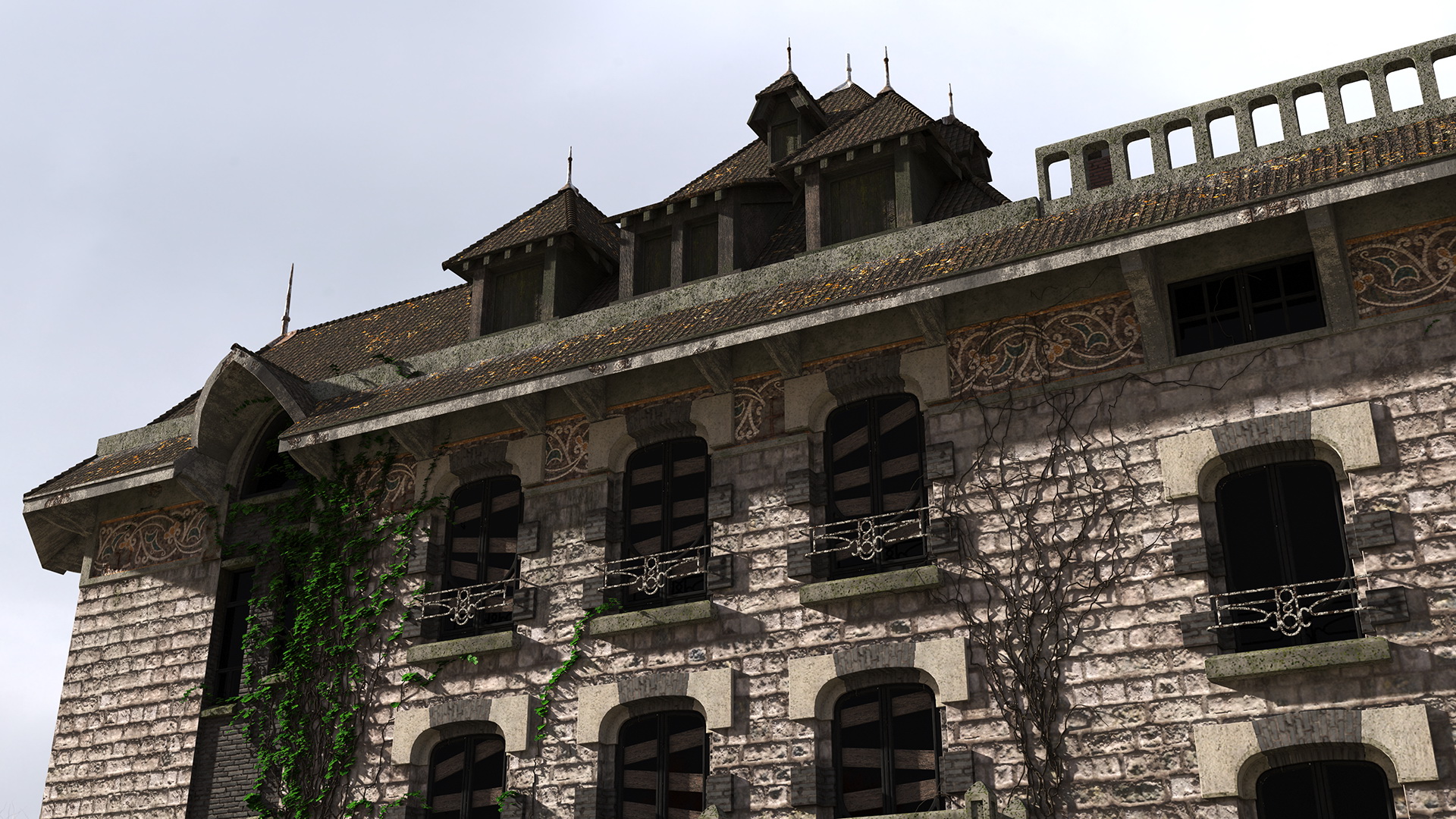 Old Haunted Mansion 3D model