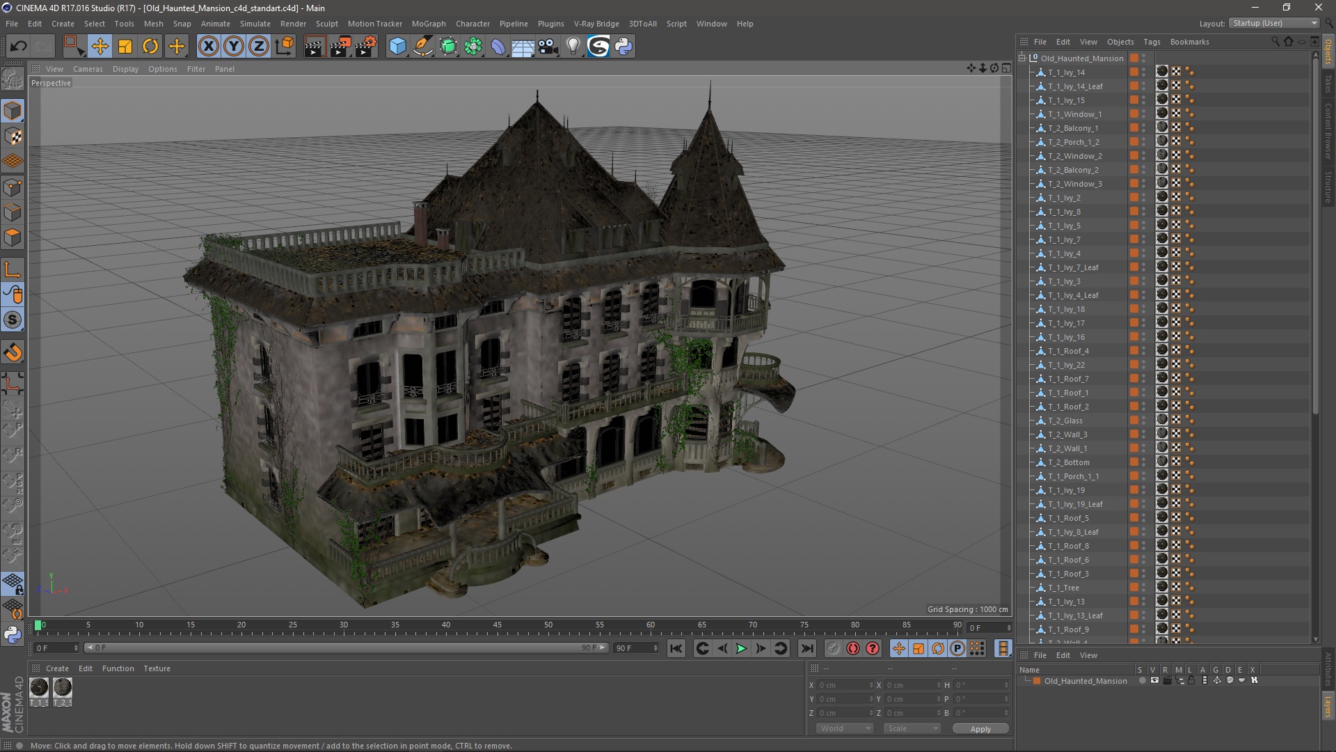 Old Haunted Mansion 3D model