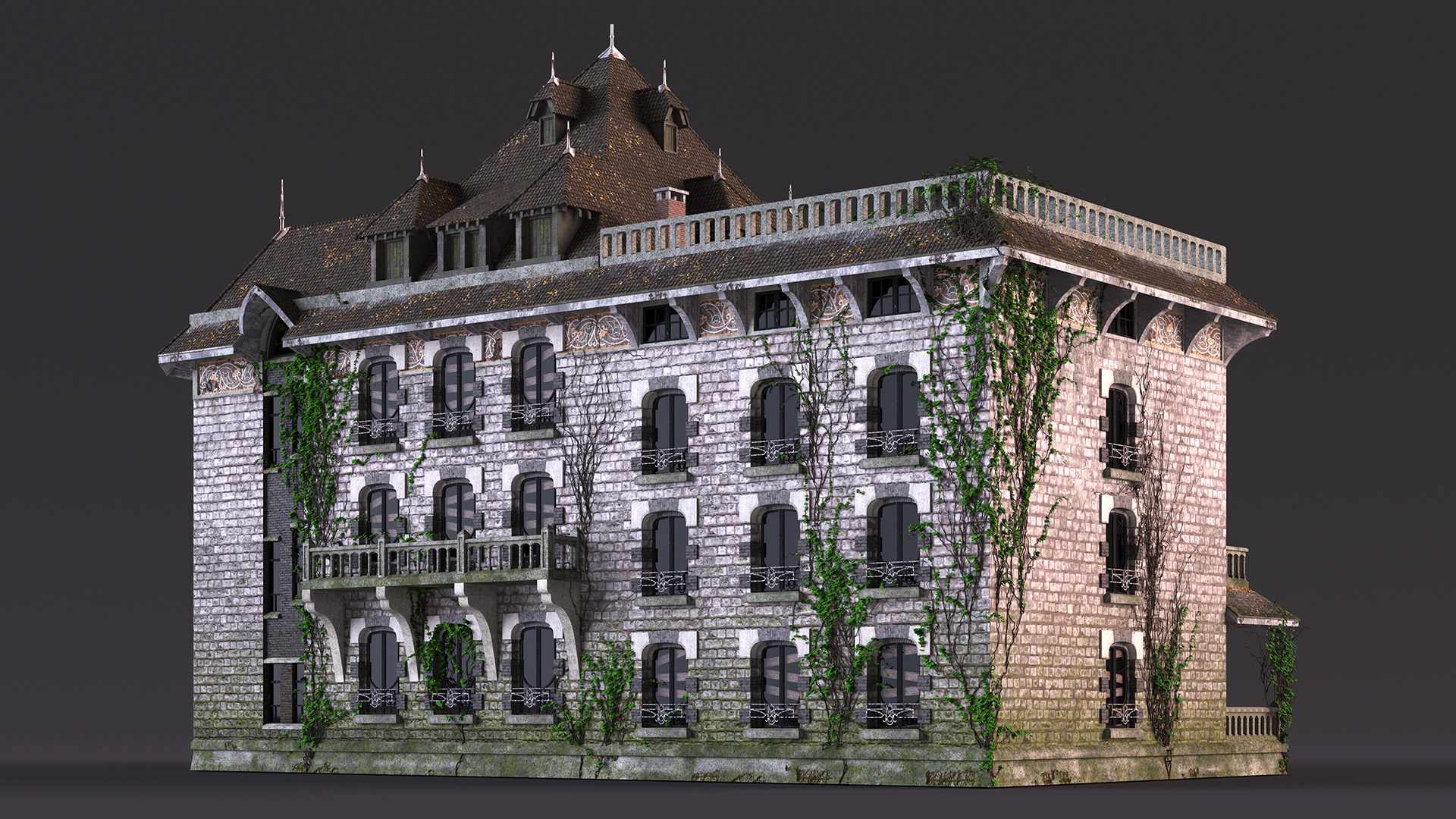 Old Haunted Mansion 3D model