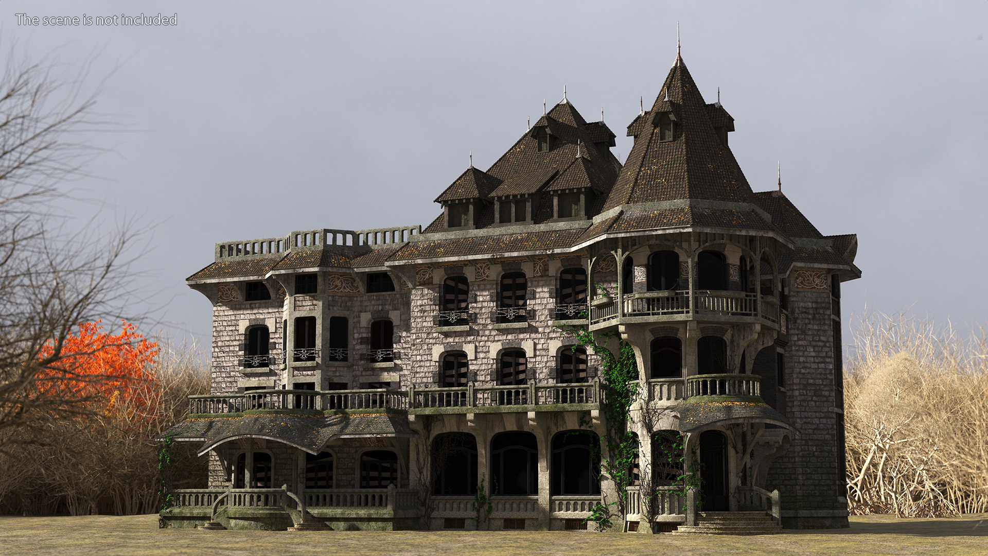 Old Haunted Mansion 3D model
