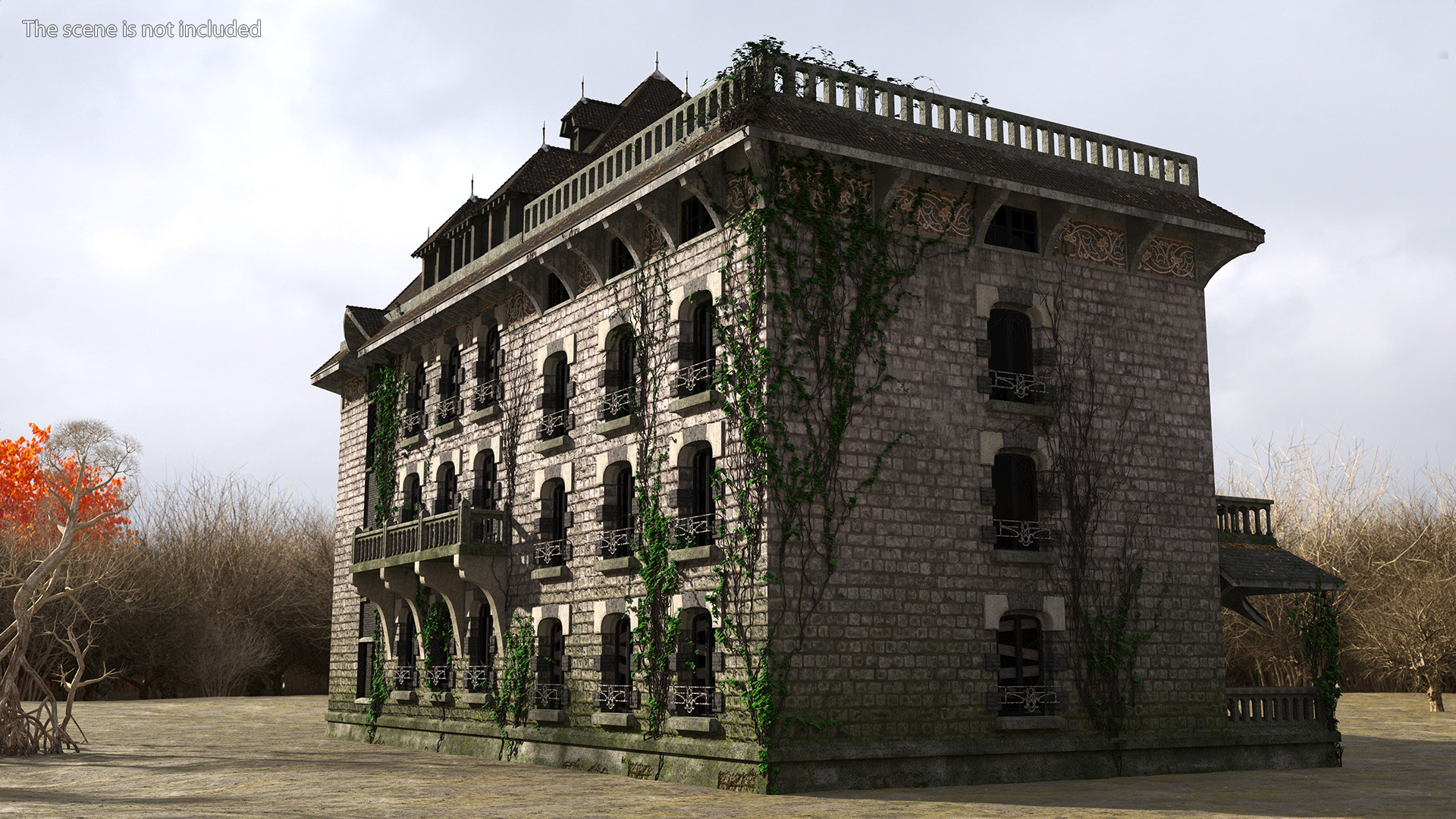 Old Haunted Mansion 3D model