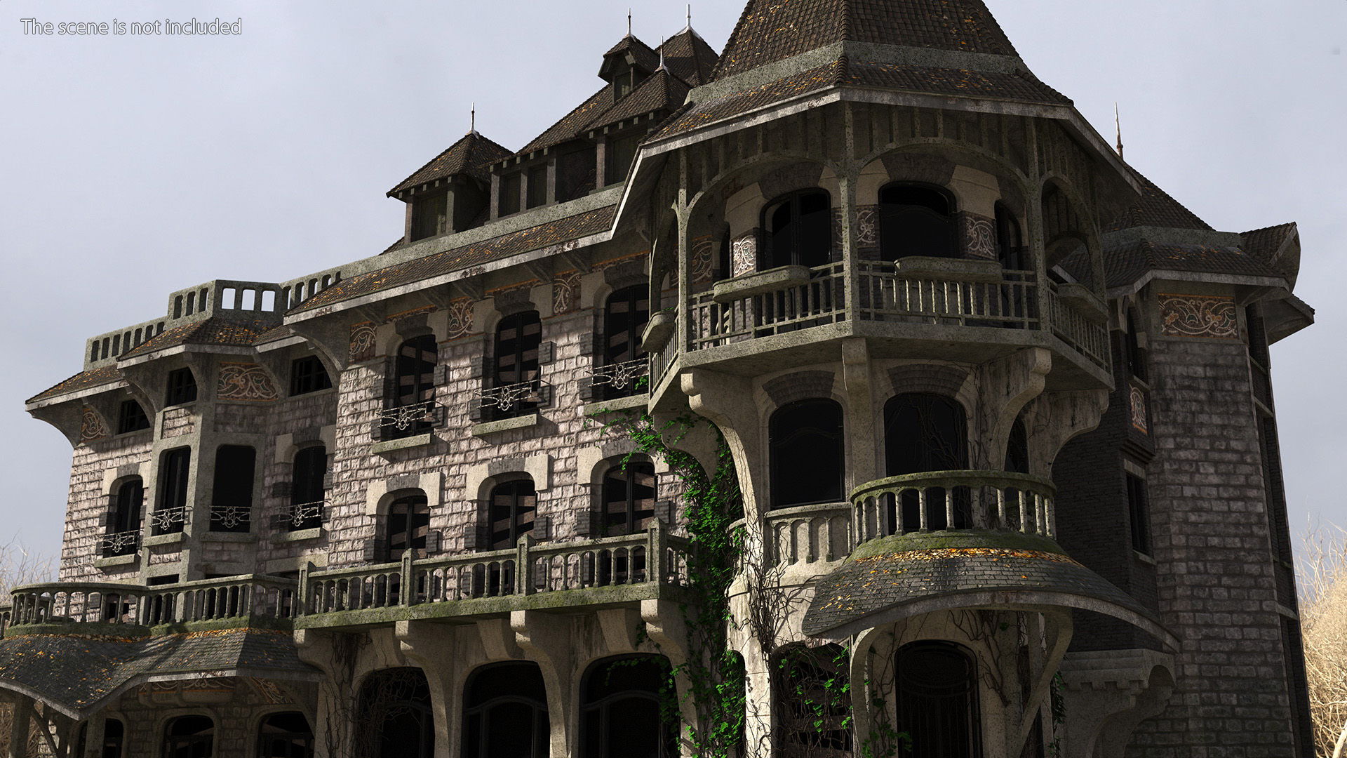 Old Haunted Mansion 3D model