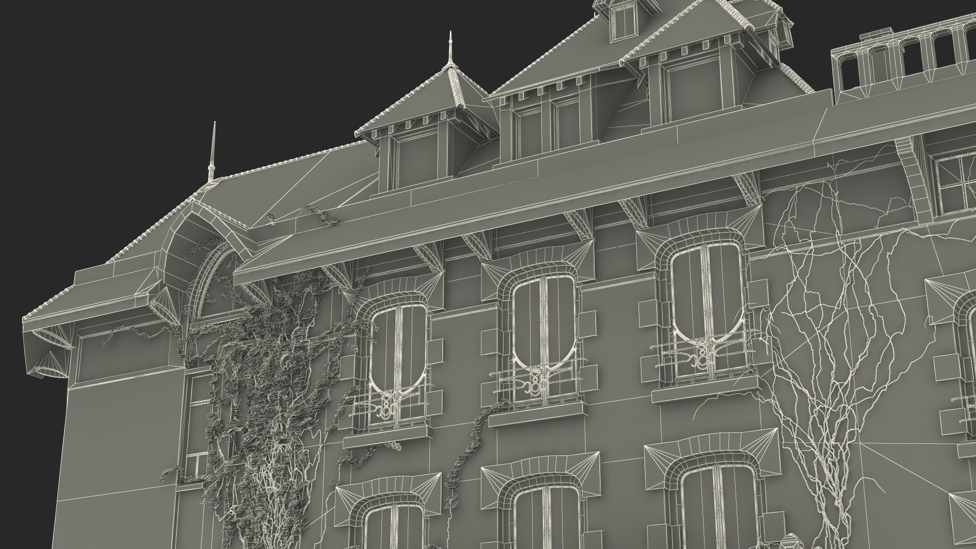 Old Haunted Mansion 3D model