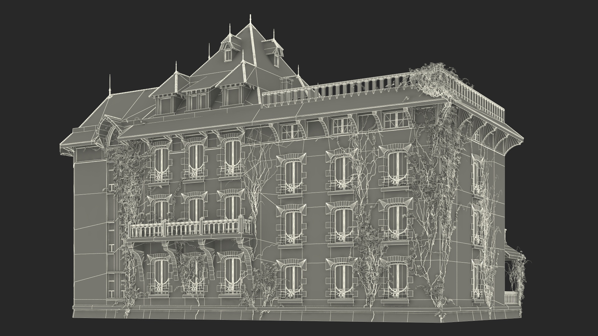 Old Haunted Mansion 3D model