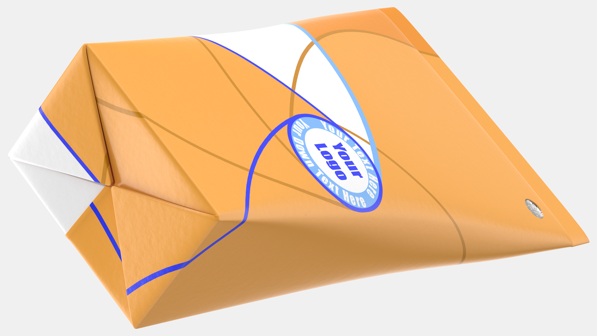 3D Aseptic Packaging For Triangular Liquid Orange
