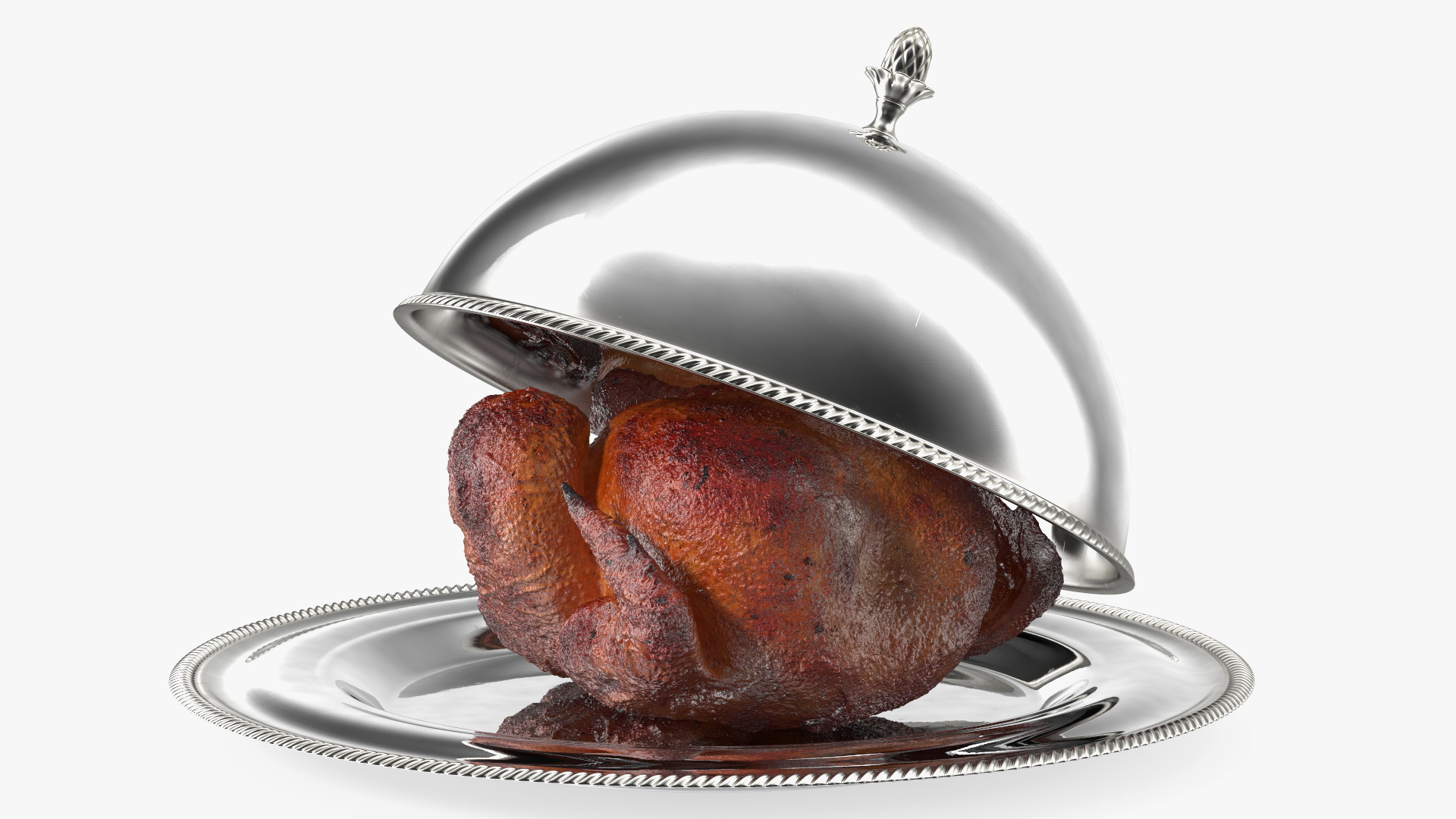 Roasted Turkey in Cloche Cook 3D model