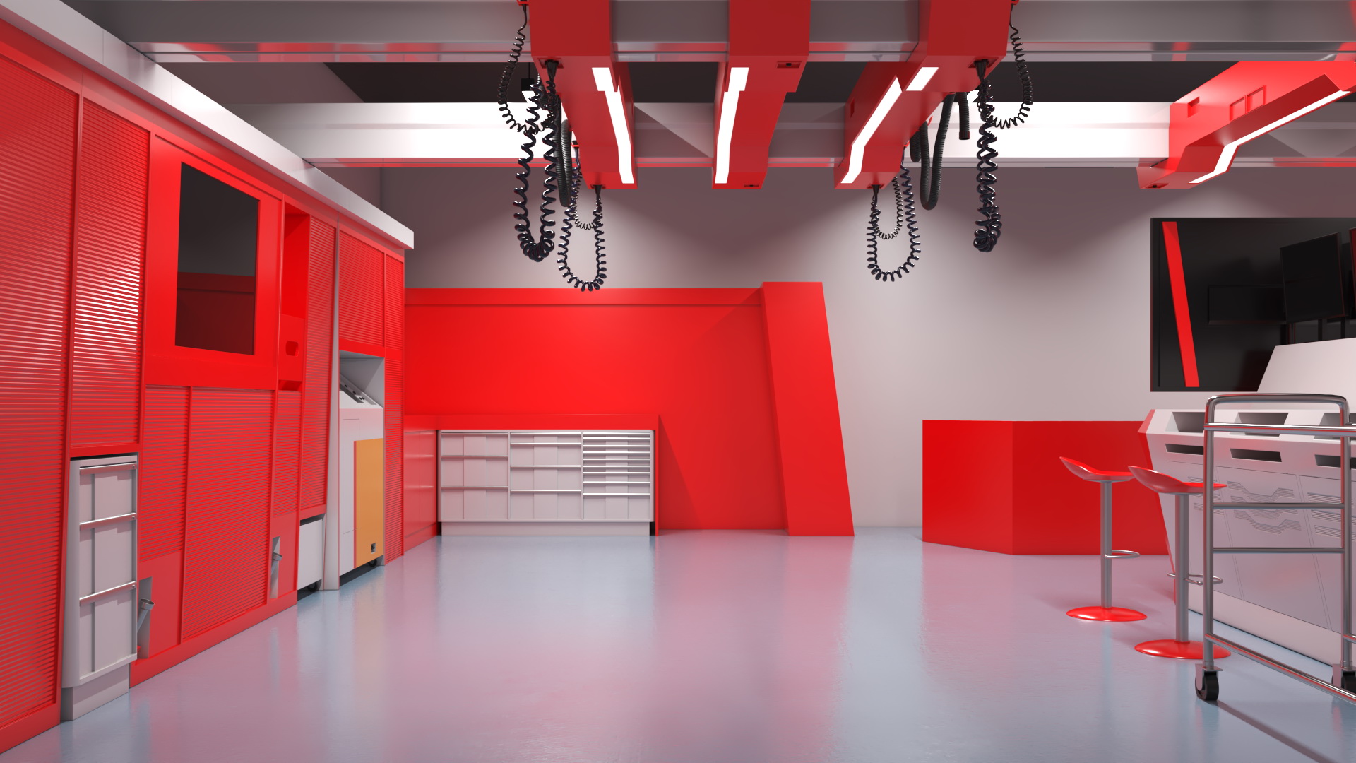 High Speed Garage Rigged 3D model