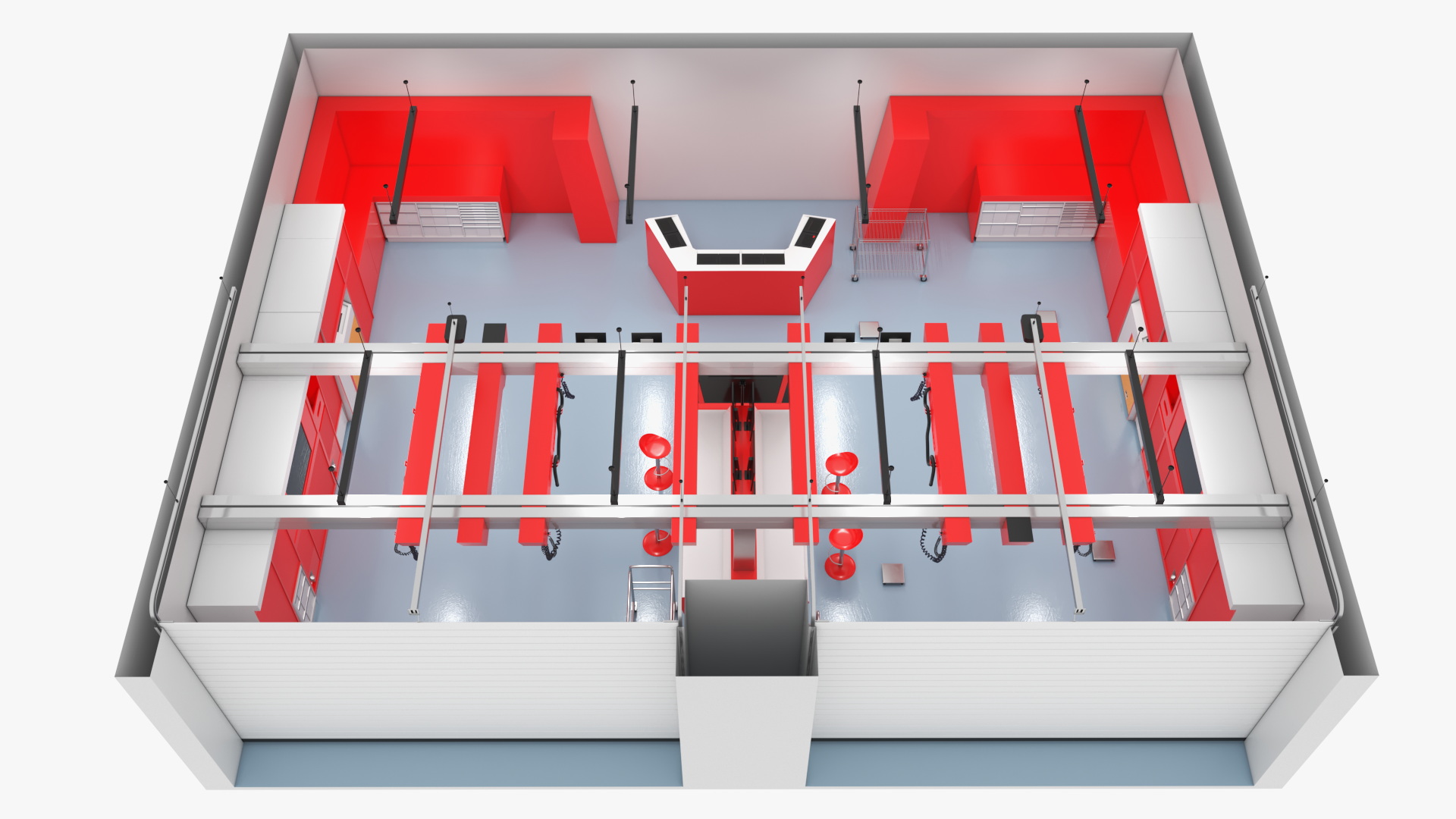 High Speed Garage Rigged 3D model