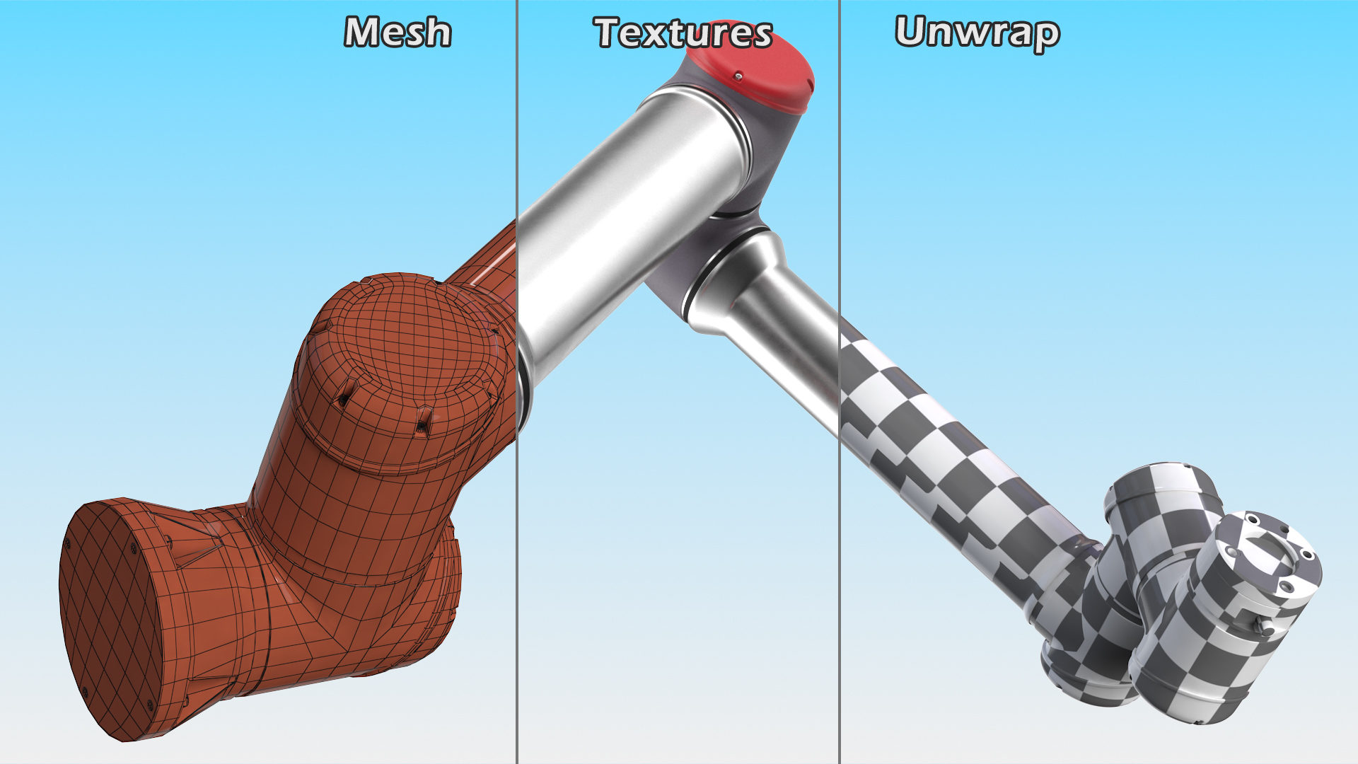 3D Collaborative Robot Rigged