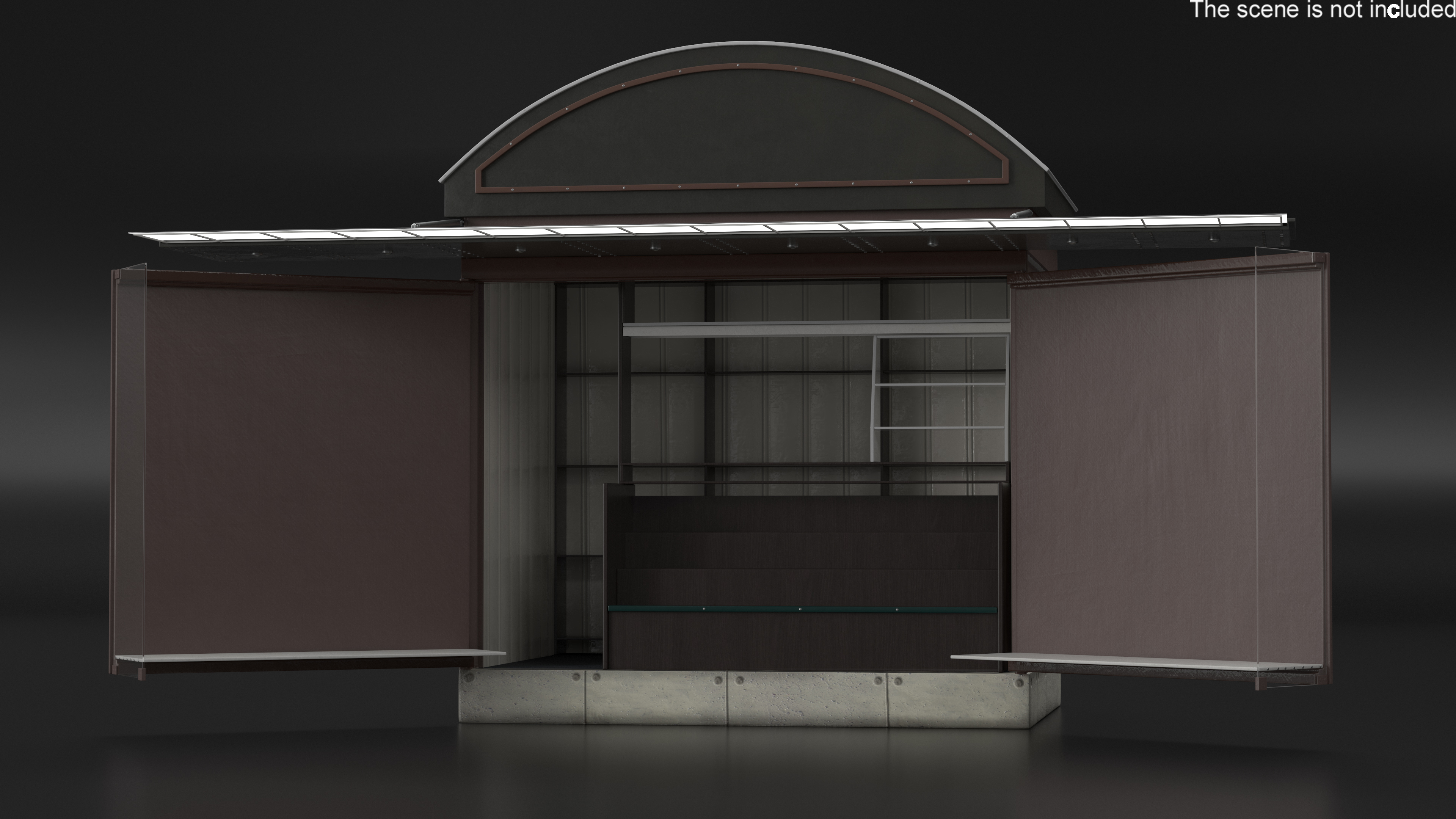 3D model Kiosk Newspaper