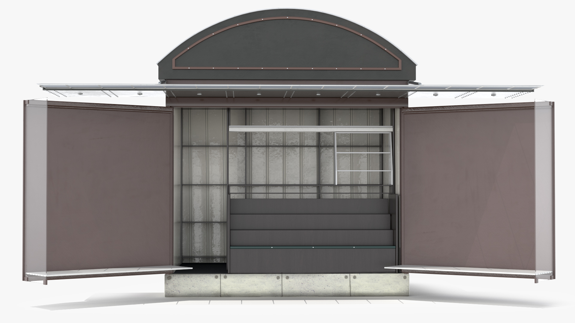 3D model Kiosk Newspaper