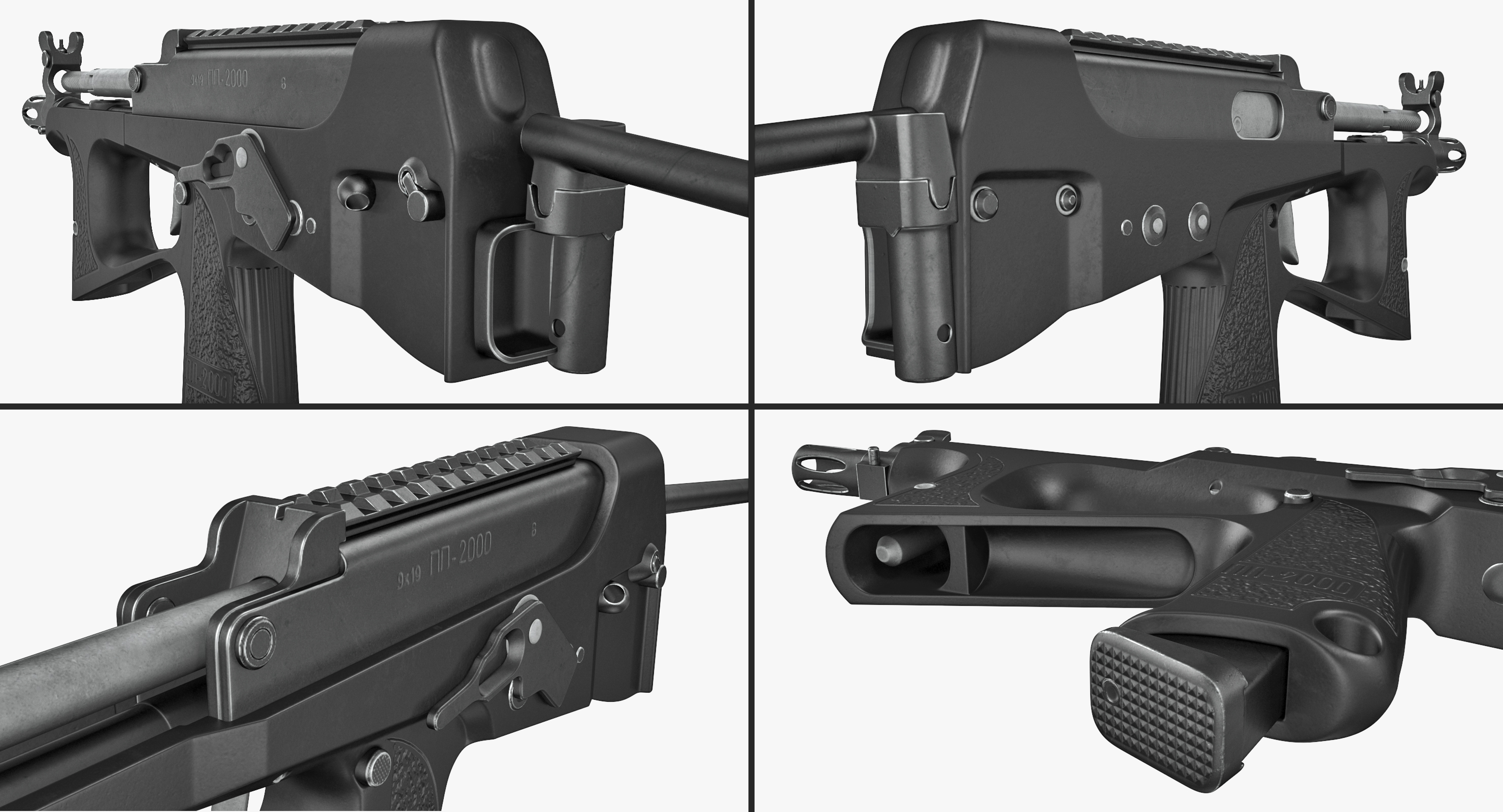 Submachine Gun PP 2000 3D