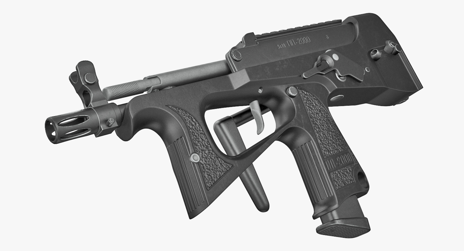 Submachine Gun PP 2000 3D