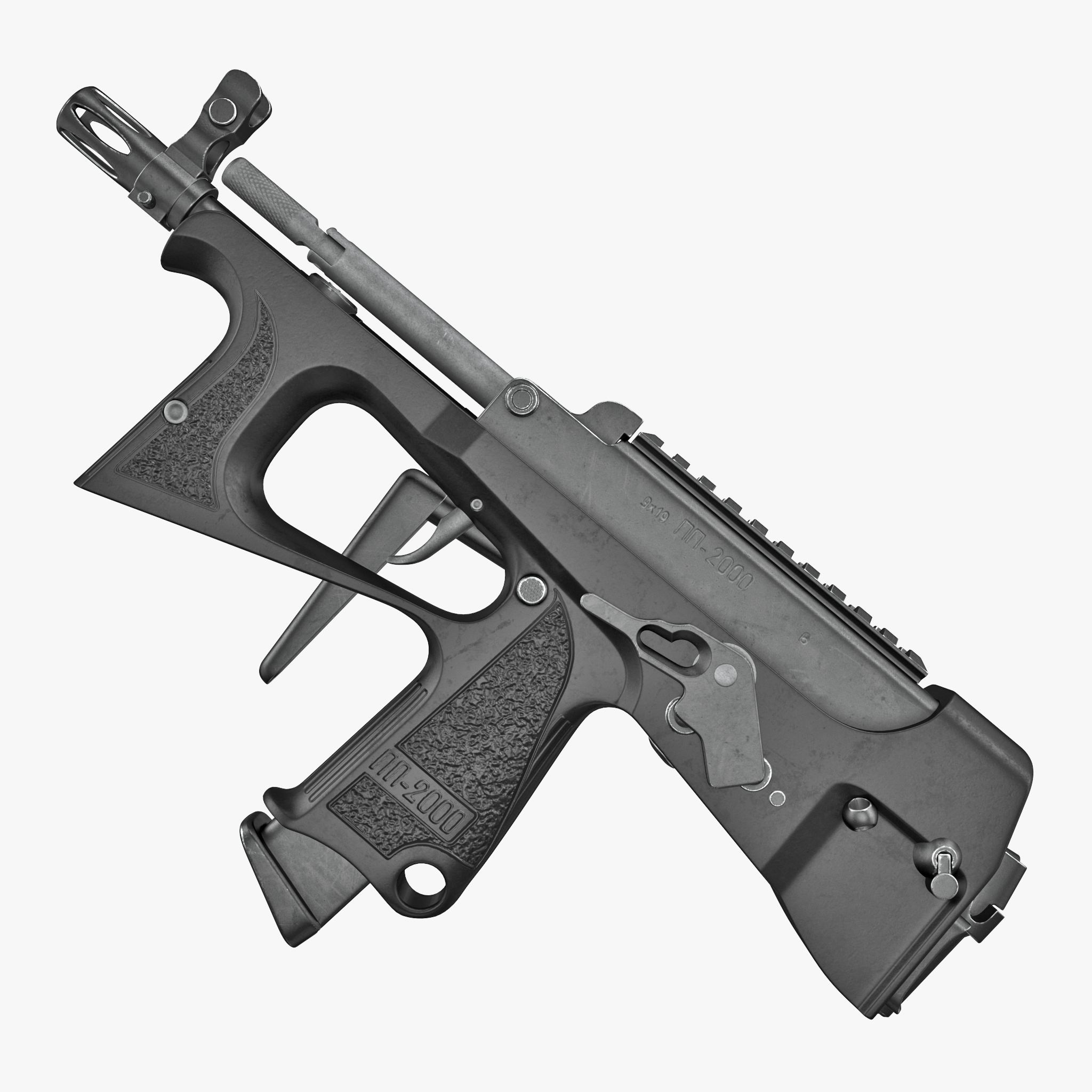 Submachine Gun PP-2000 3D Model