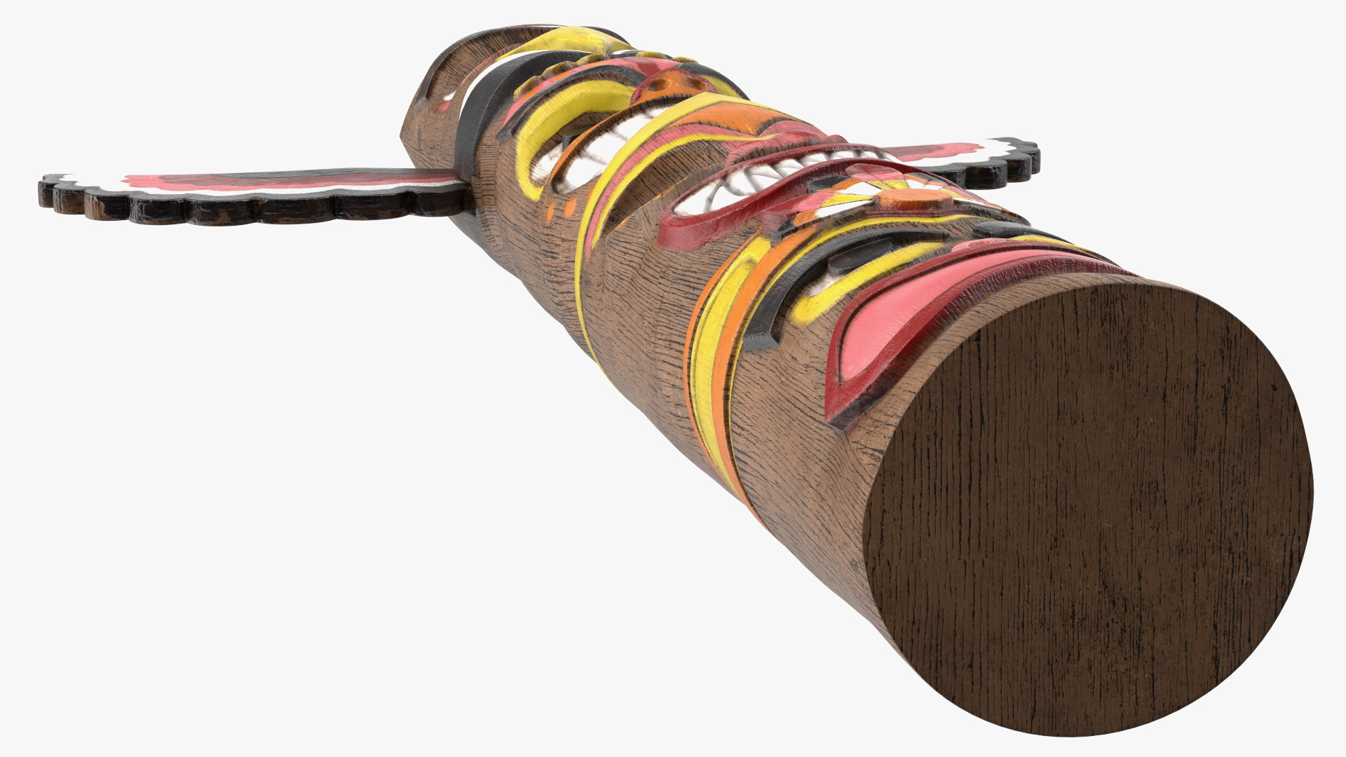 3D Colorful Wooden Totem Pole