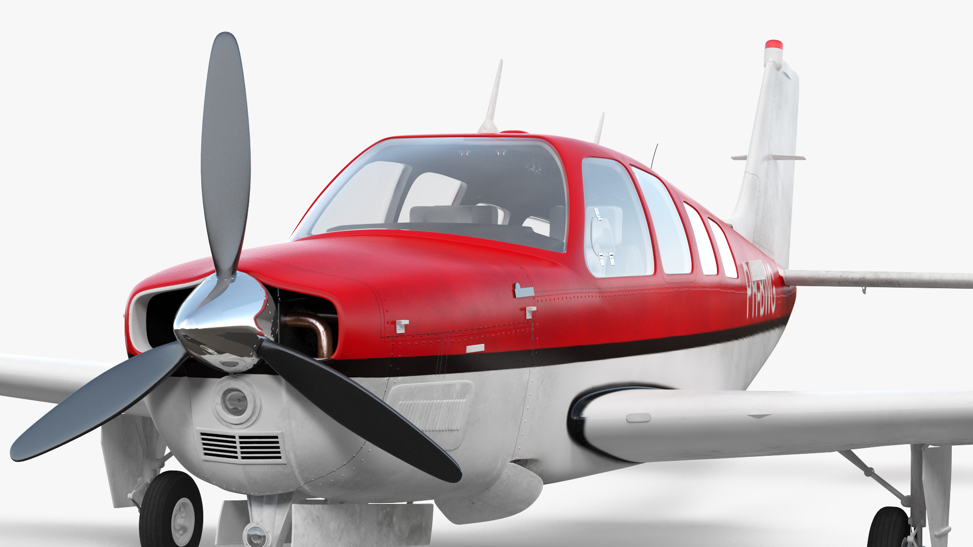 3D Light Civil Airplane Generic model