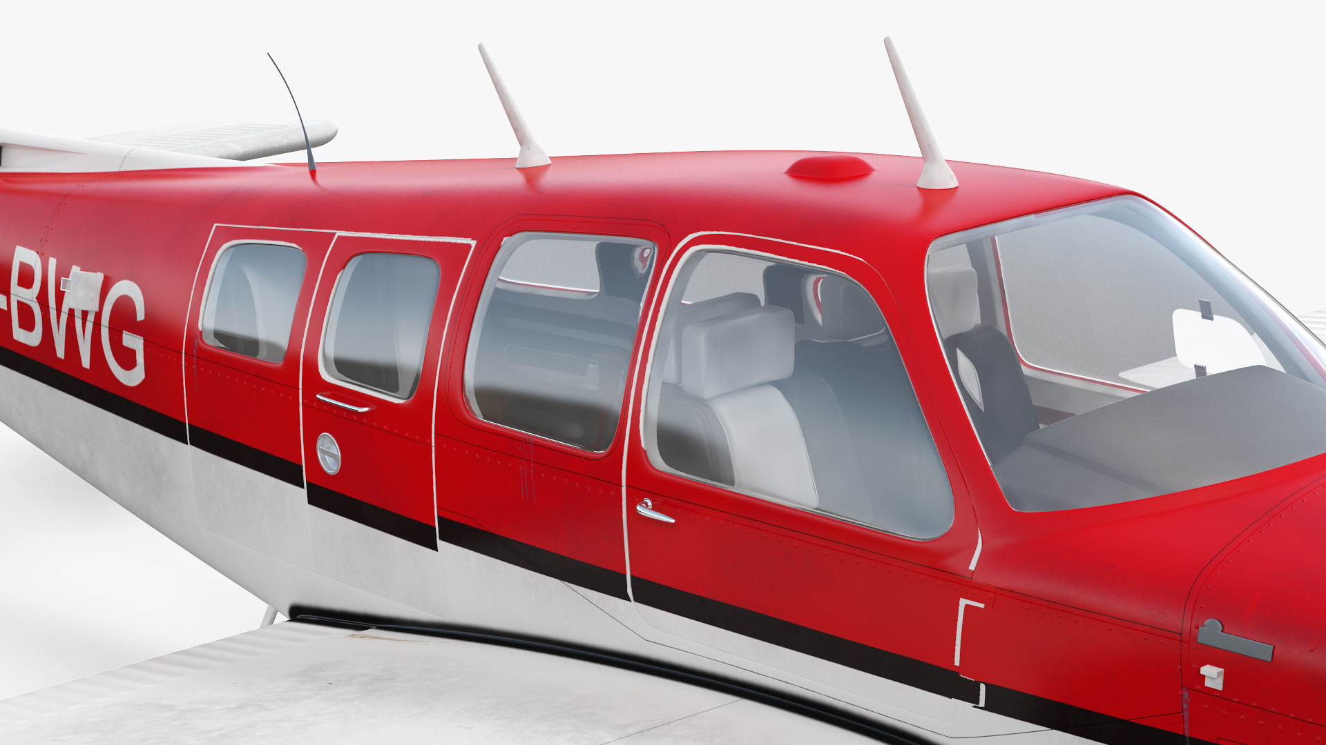 3D Light Civil Airplane Generic model