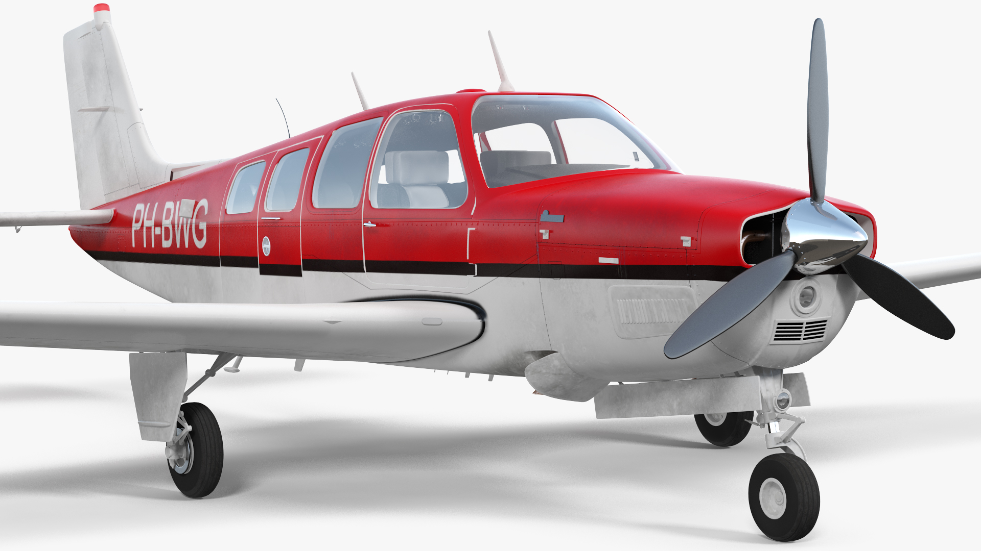3D Light Civil Airplane Generic model