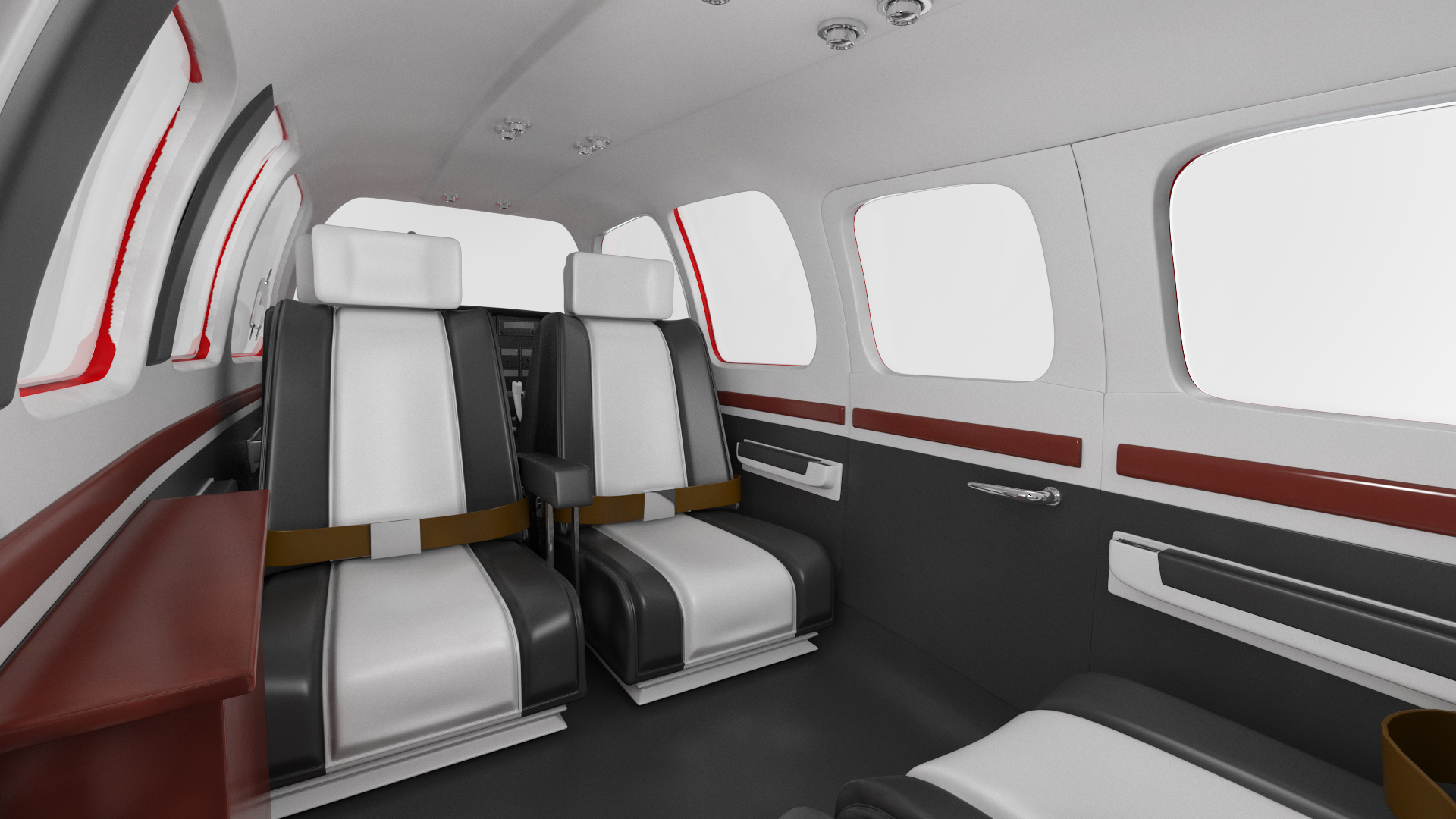 3D Light Civil Airplane Generic model