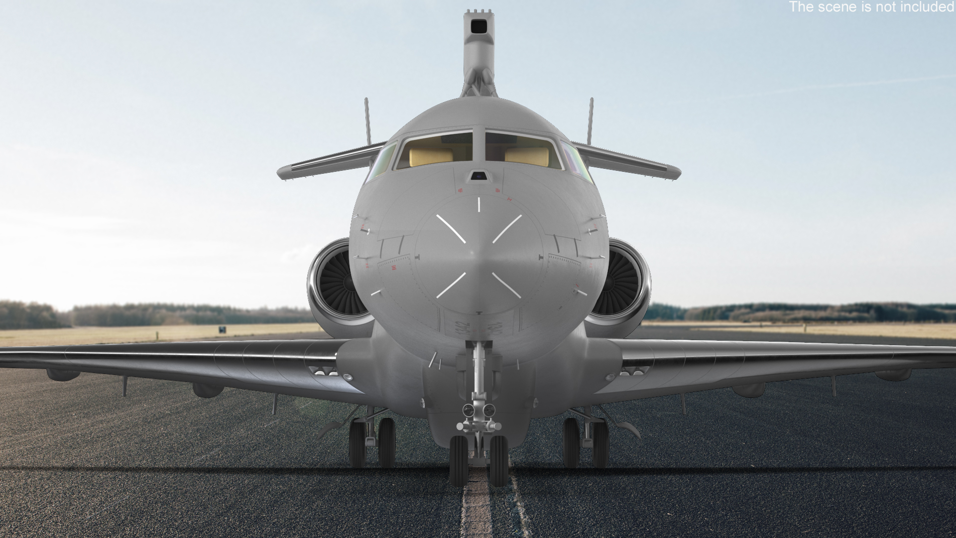 SAAB GlobalEye AEW Aircraft Simplified Interior 3D