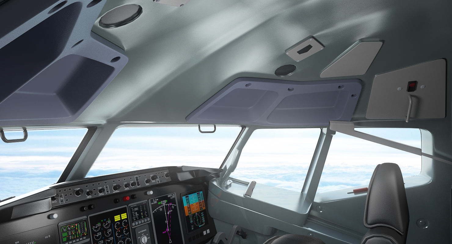 3D Boeing 737 900 ER Generic with Cabin Rigged model