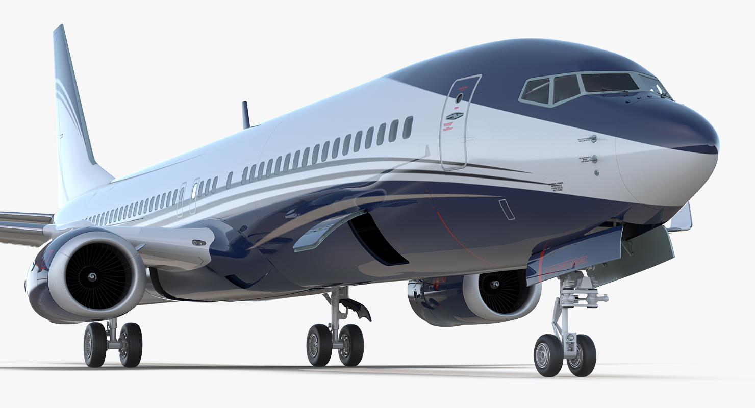 3D Boeing 737 900 ER Generic with Cabin Rigged model