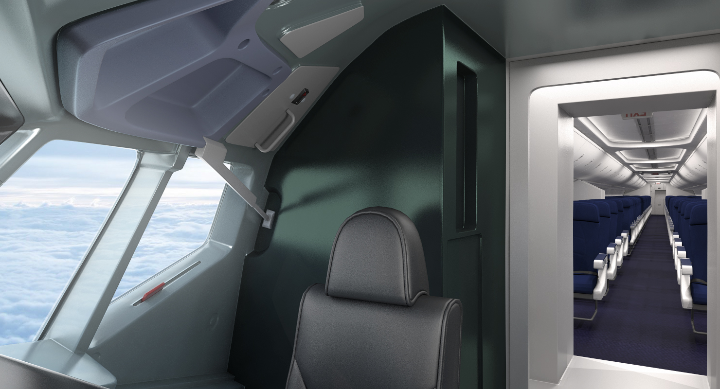 3D Boeing 737 900 ER Generic with Cabin Rigged model