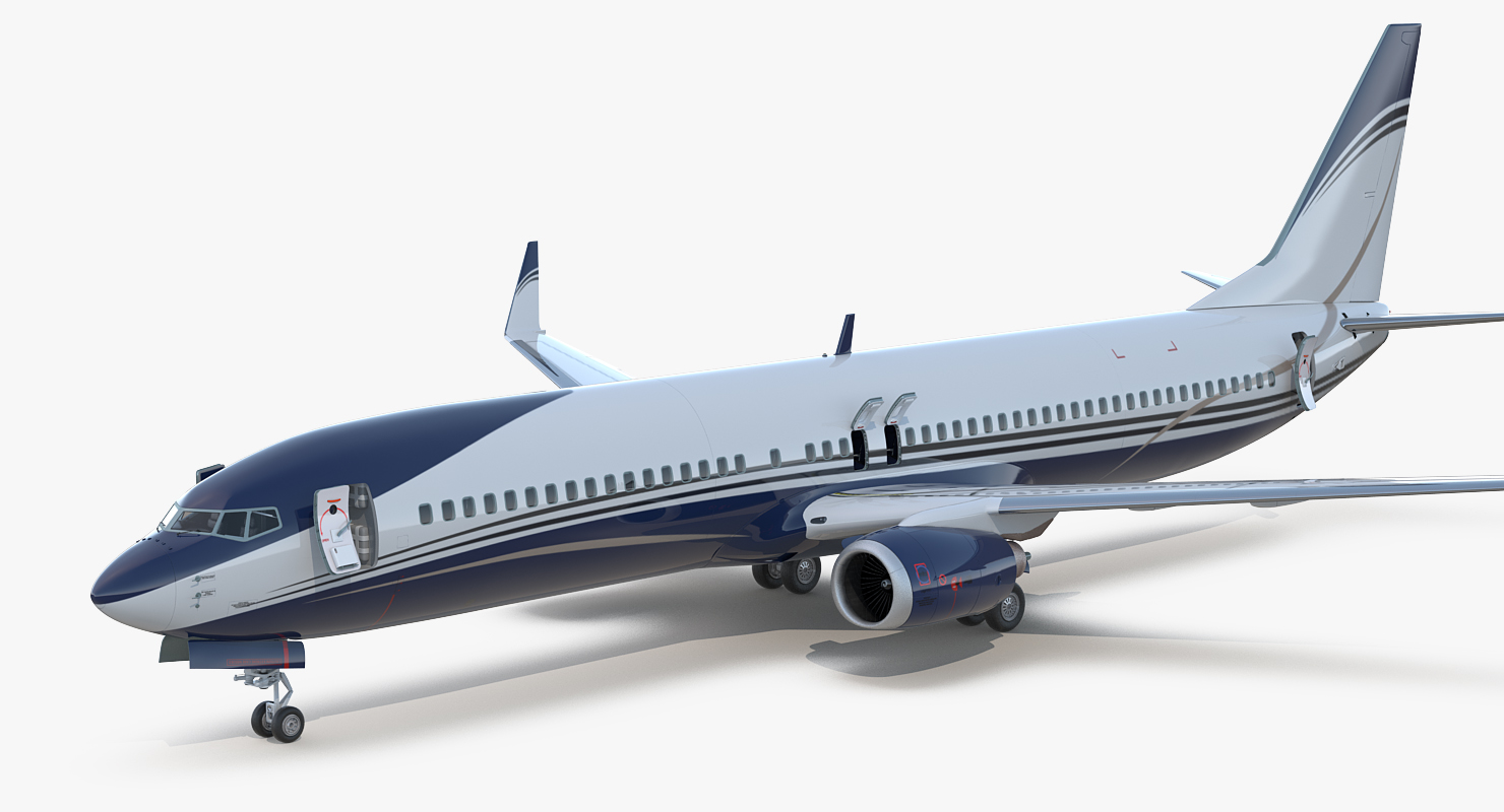 3D Boeing 737 900 ER Generic with Cabin Rigged model