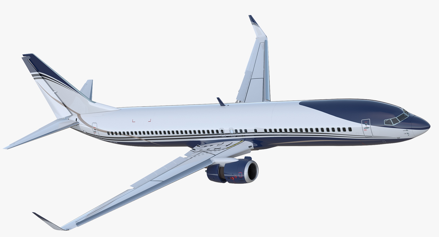 3D Boeing 737 900 ER Generic with Cabin Rigged model