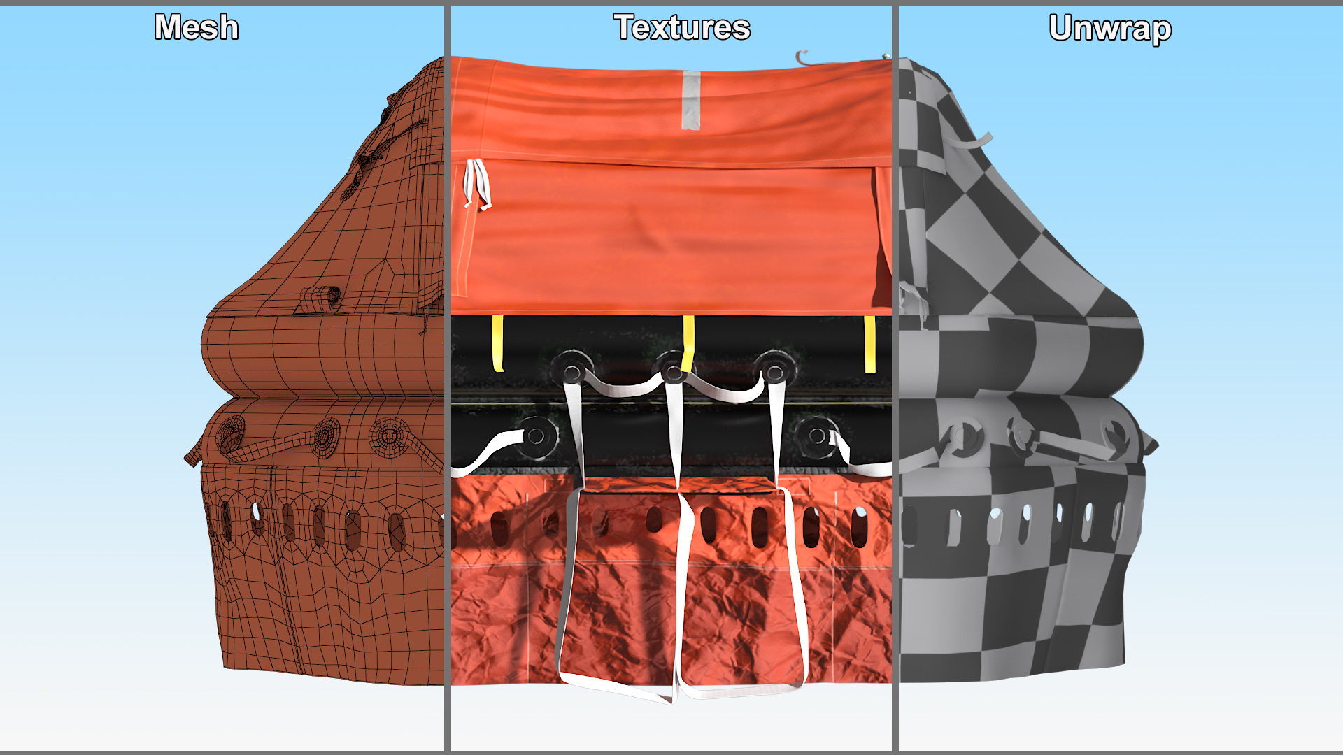 Transoceanic Life Raft 3D