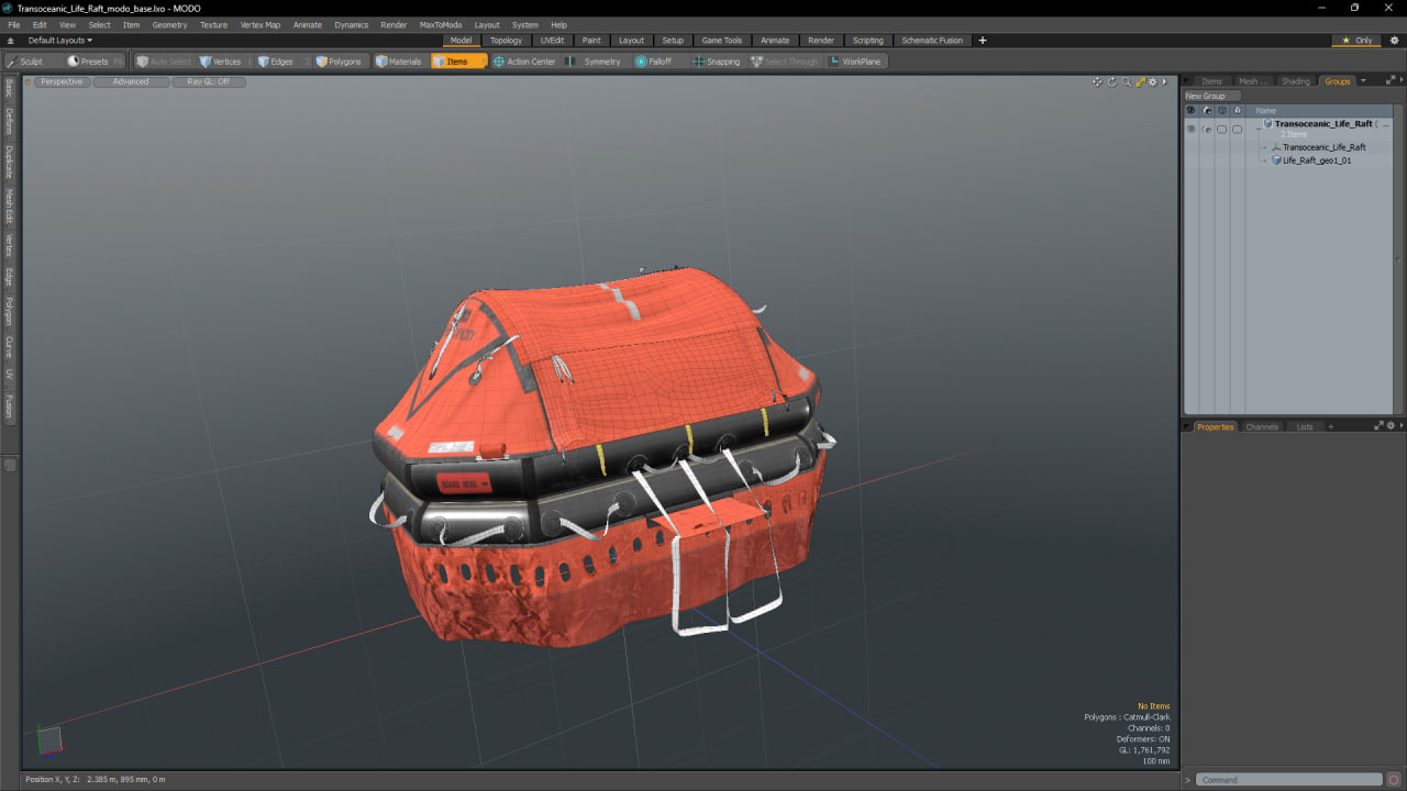 Transoceanic Life Raft 3D