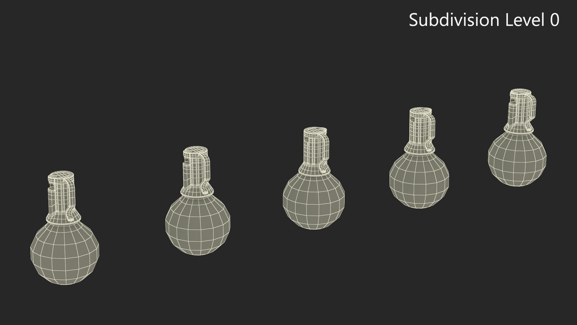 3D Colorful Outdoor Light Bulbs model