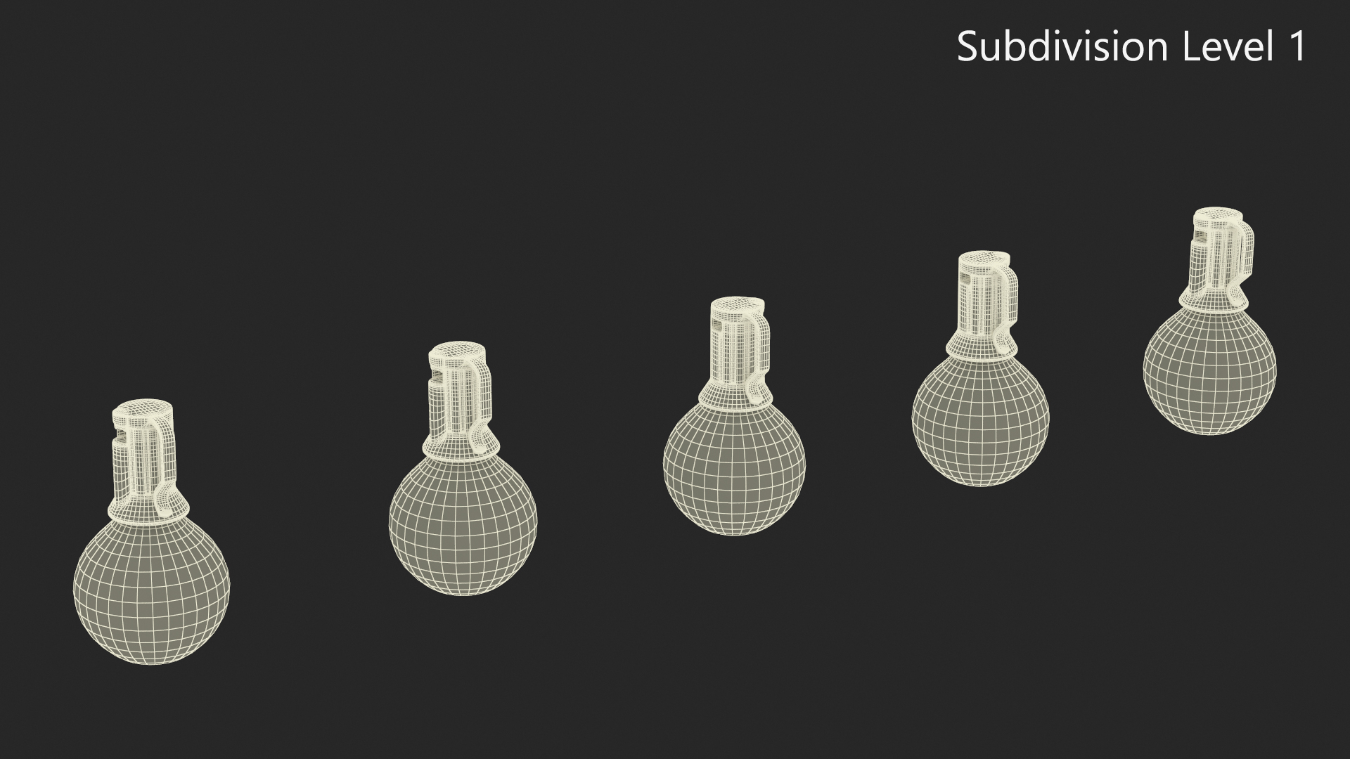 3D Colorful Outdoor Light Bulbs model