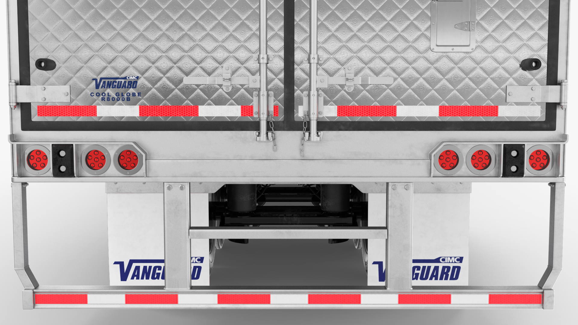 3D Freightliner Truck with Reefer Trailer model