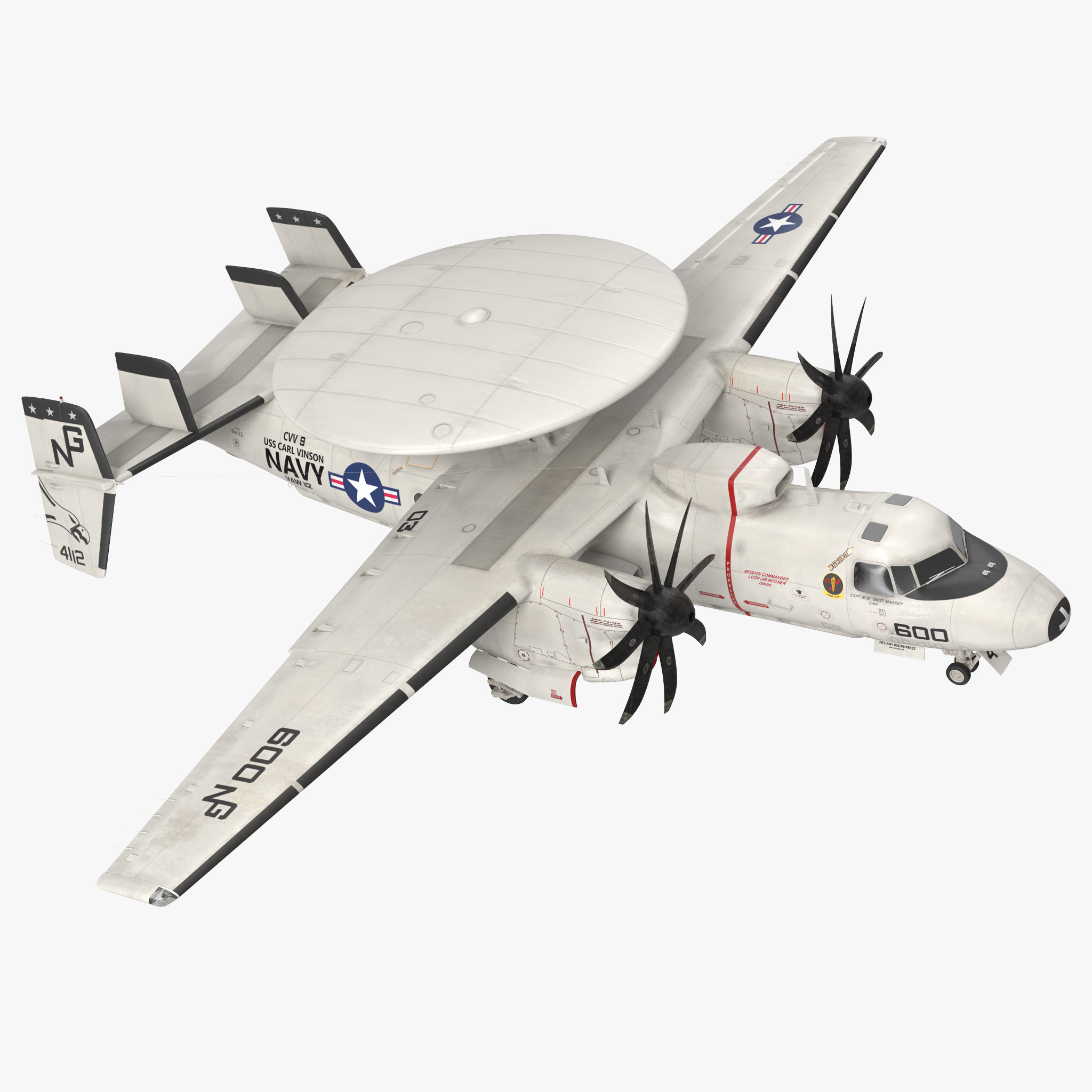 Grumman E-2 Hawkeye Tactical Early Warning Aircraft, view 3