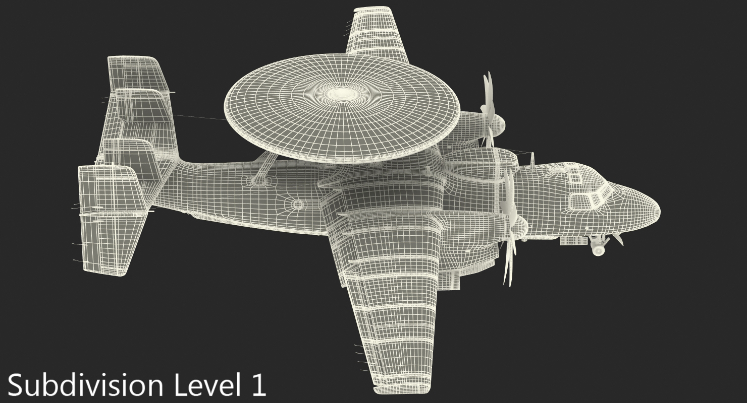 3D Grumman E 2 Hawkeye tactical Early Warning Aircraft