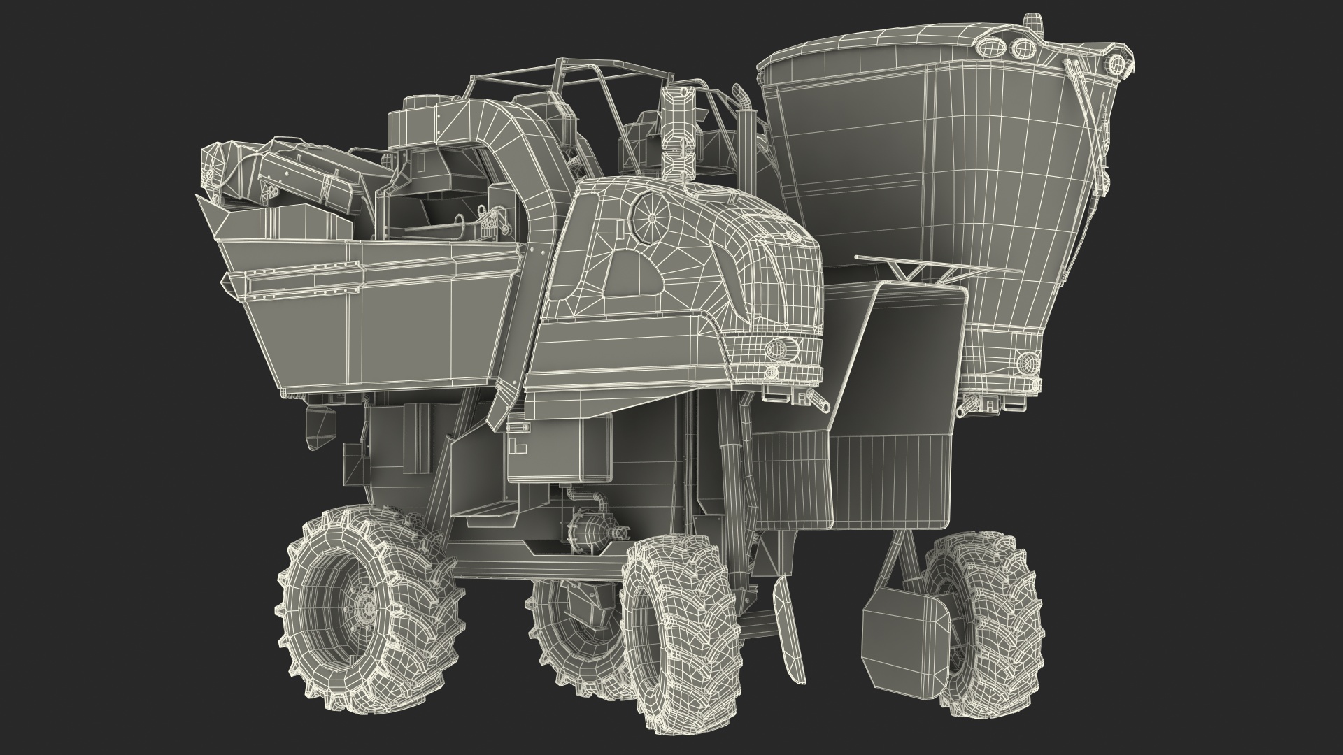 Olive Harvester Rigged 3D