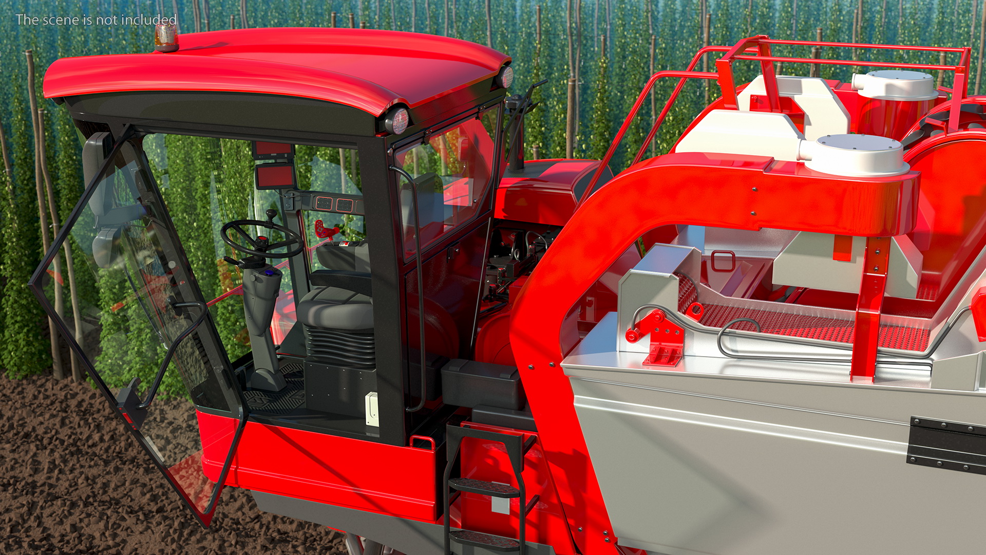 Olive Harvester Rigged 3D