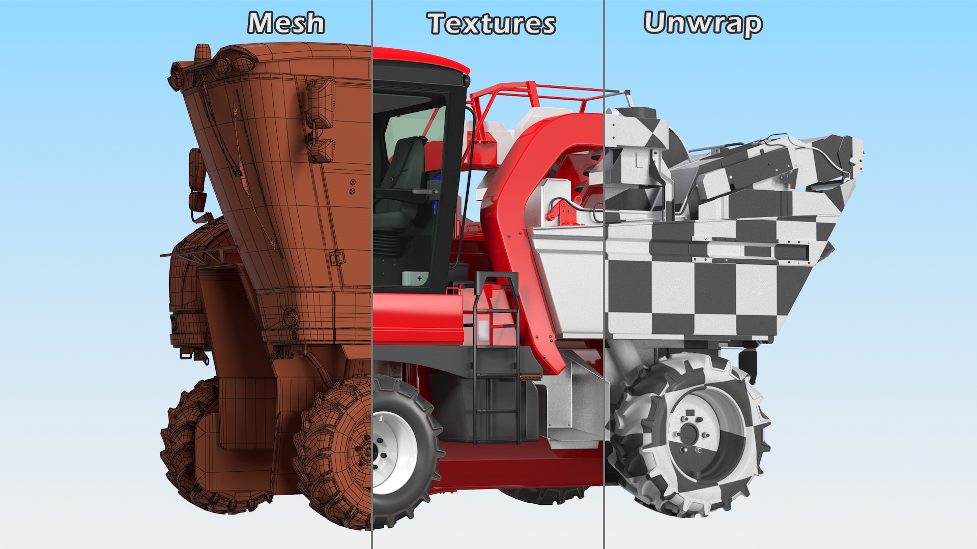 Olive Harvester Rigged 3D