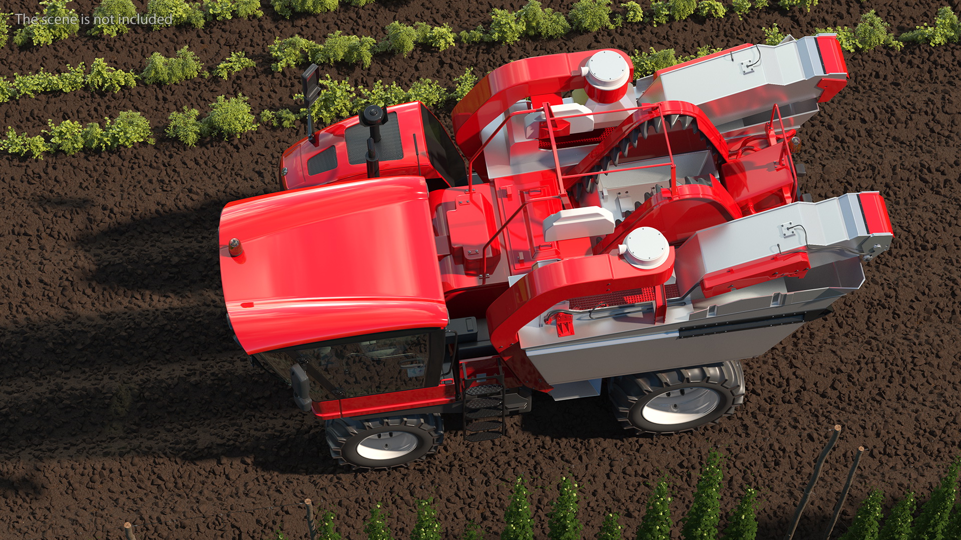 Olive Harvester Rigged 3D