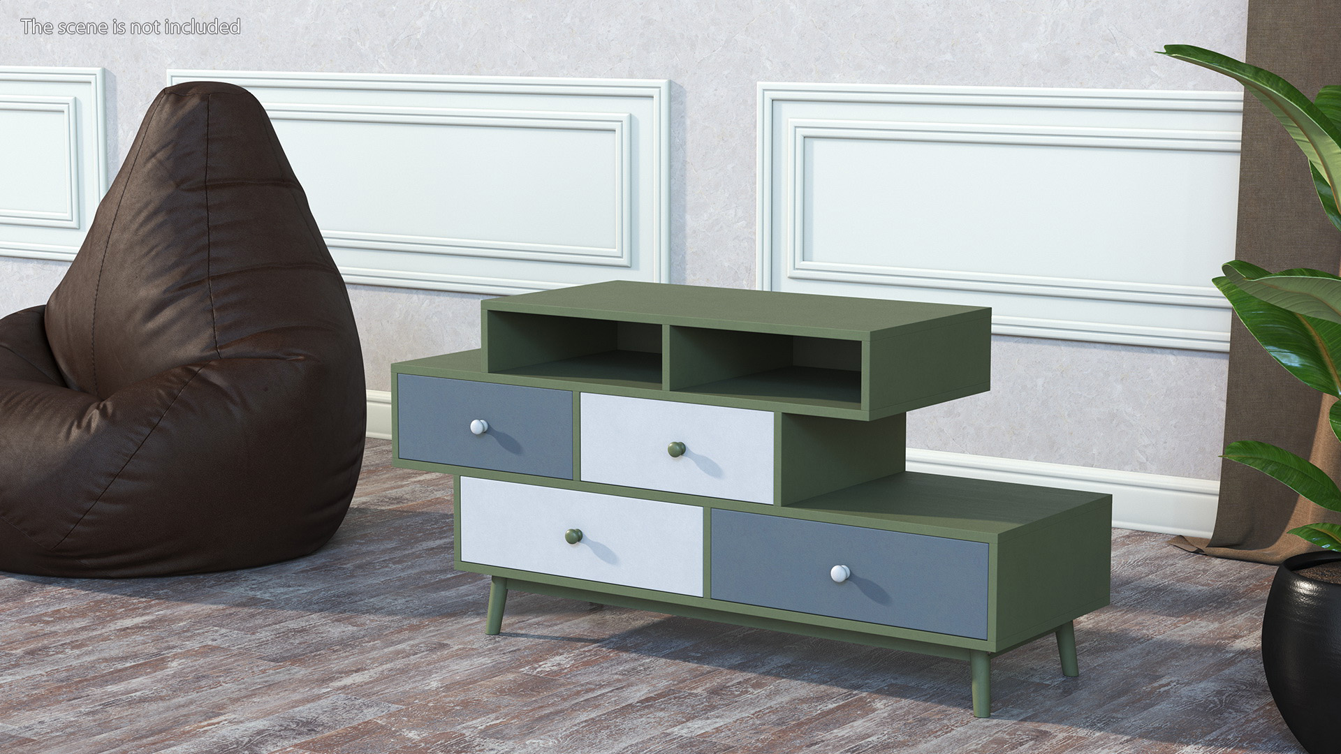 Sideboard Irvine Green 3D