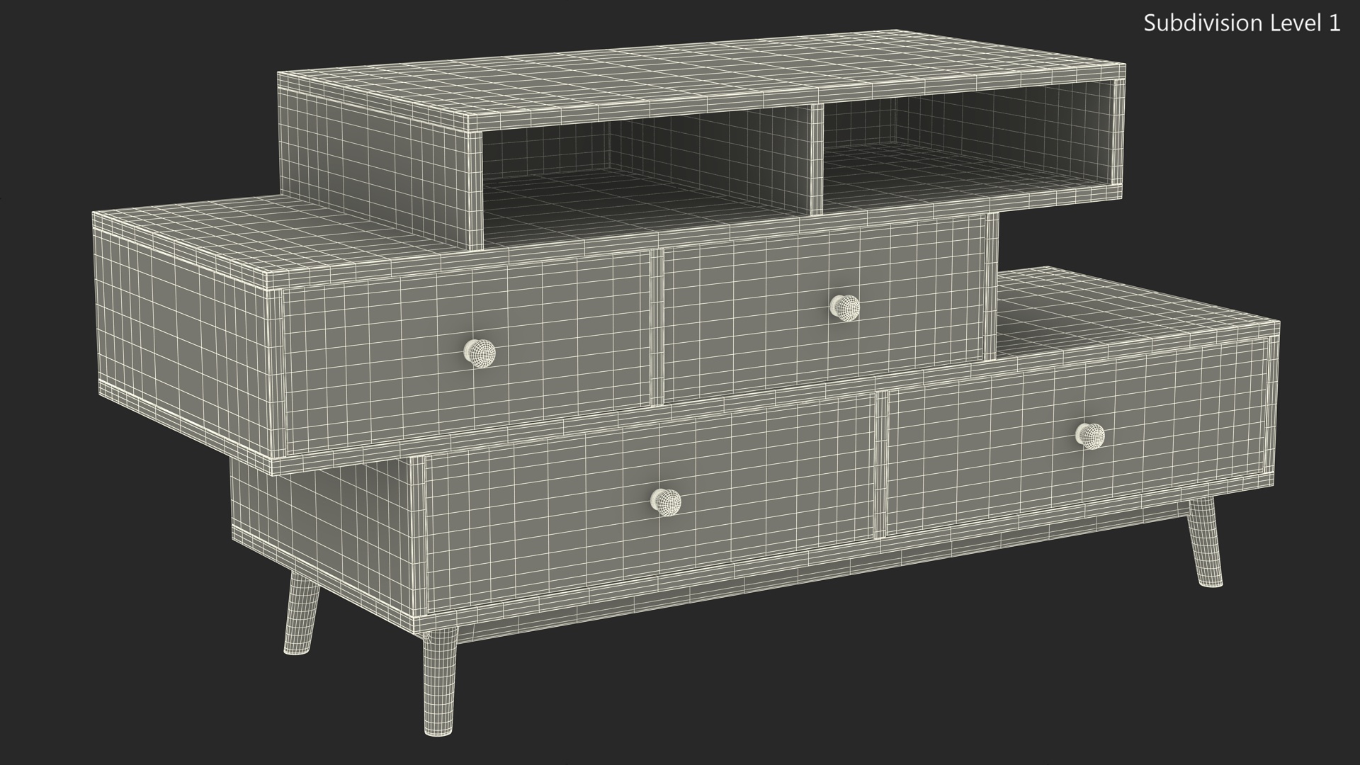 Sideboard Irvine Green 3D